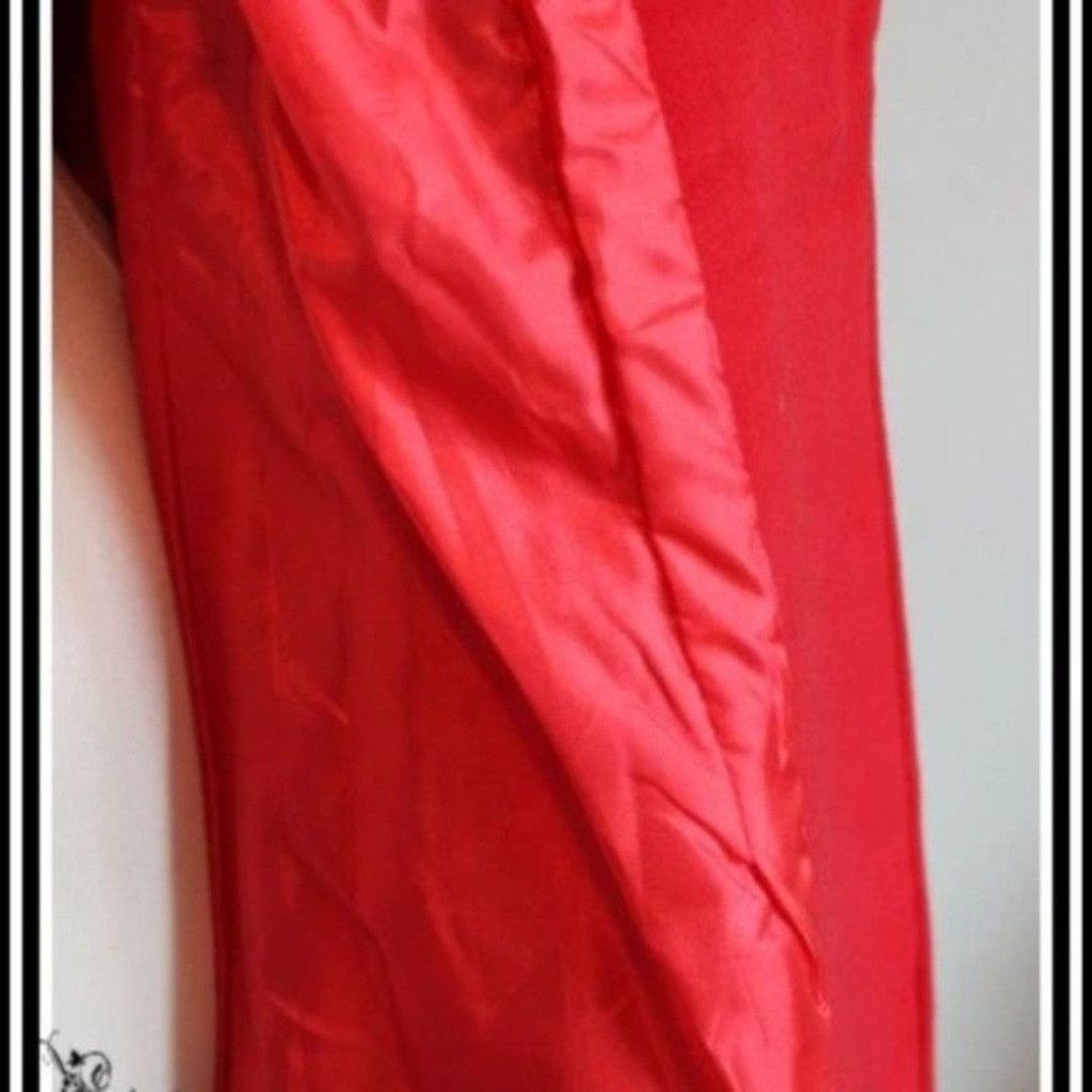 Handmade BNWT 40s Replica Womens Black Red Womens Trench Coat Jacket Size S / US 4 / IT 40 - 6 Thumbnail