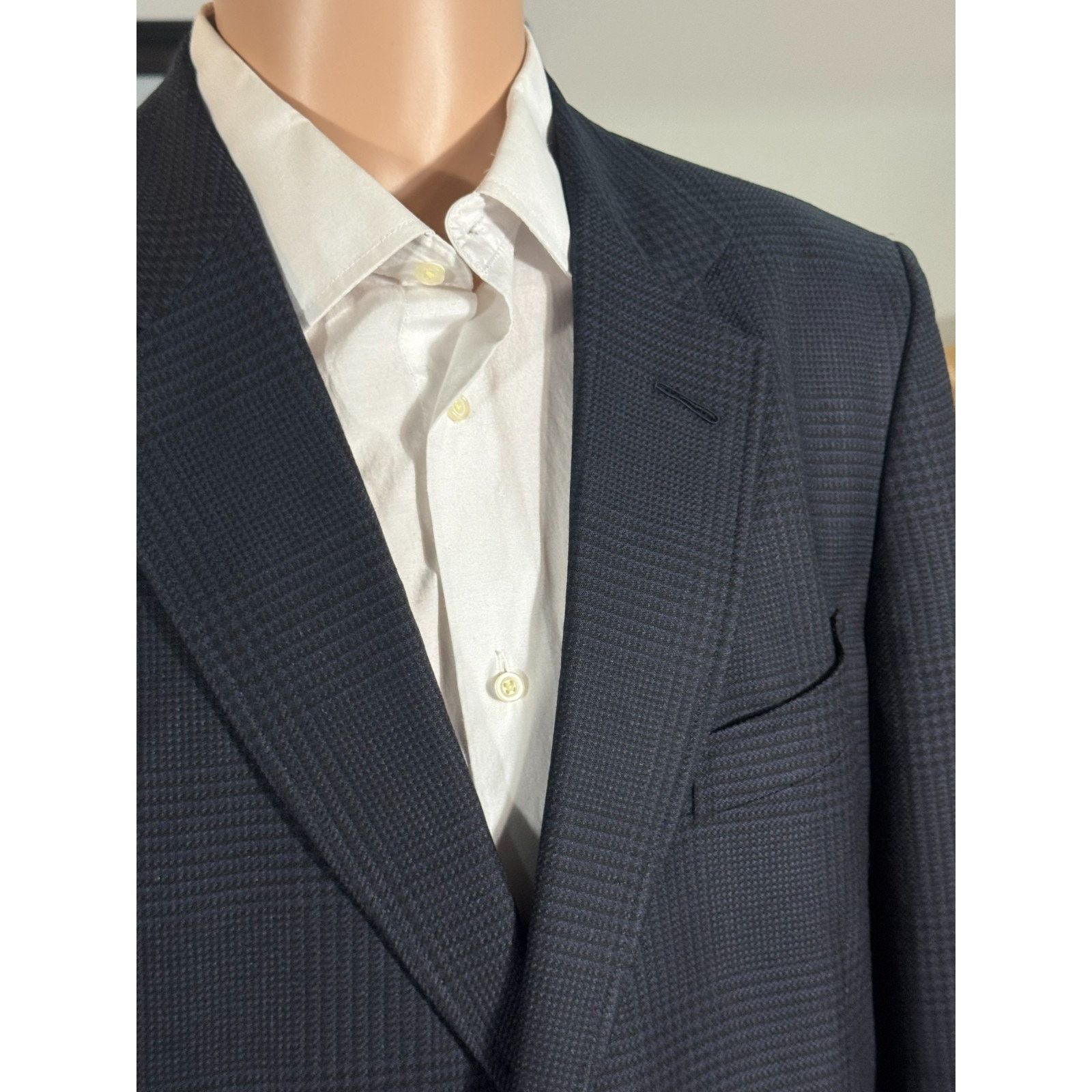 Tom Ford Tom Ford Blue O'Connor Houndstooth Blazer 52IT 42R US Size 42R - 7 Thumbnail