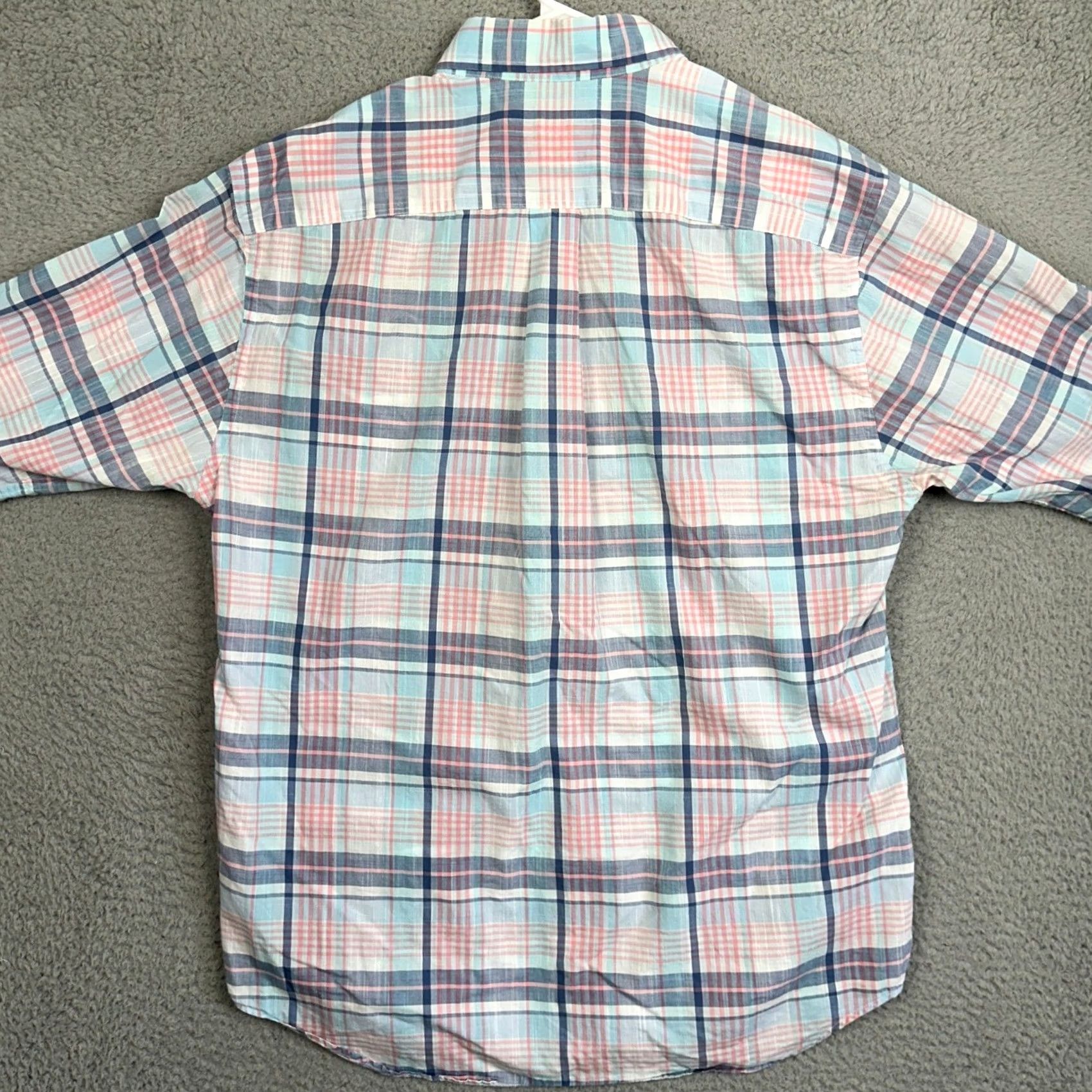 Vineyard Vines Vineyard Vines Shirt Mens M Blue Pink Plaid Classic Fit Tucker Button-Down Chest Pocket Long Sleeve Size US M / EU 48-50 / 2 - 3 Thumbnail