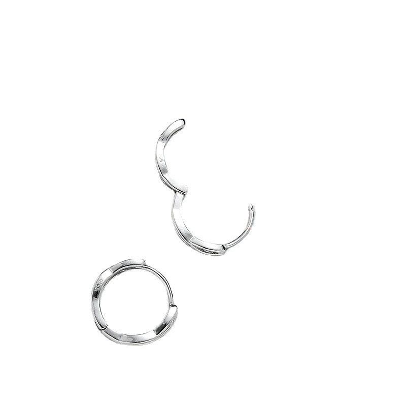 Jewelry × Sterling Silver Crazy Earrings One Pairs Chrome Jewelry Size ONE SIZE - 4 Thumbnail
