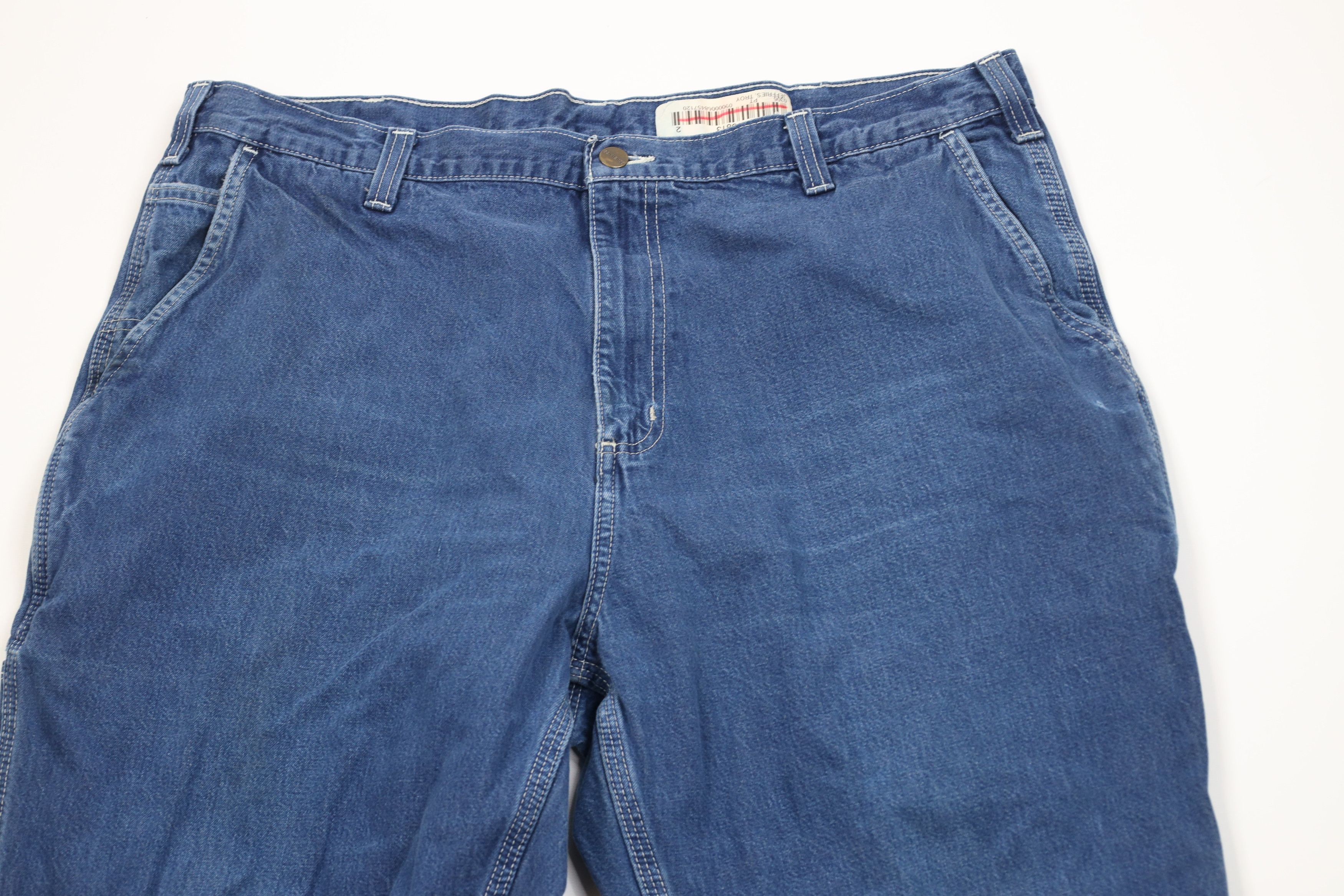 Carhartt Vintage Y2K Carhartt Wide Leg Dungaree Denim Jeans Blue Size US 40 / EU 56 - 2 Thumbnail