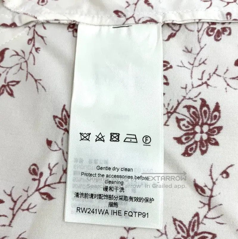 Louis Vuitton Louis Vuitton Beige Floral Cotton Shirt for Women . Size XXS / US 00 / IT 34 - 6 Thumbnail