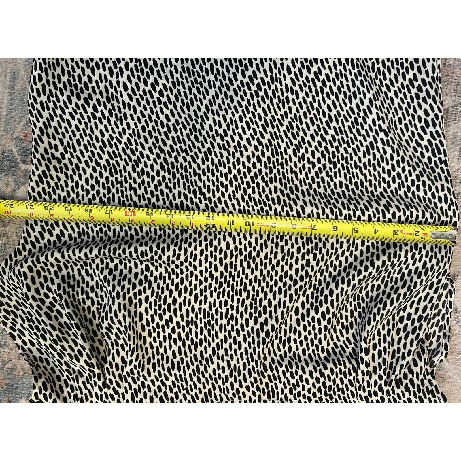 WhoWhat Who What Wear Black/White Spot Blouse Buttons - Sz Medium Size M / US 6-8 / IT 42-44 - 5 Thumbnail