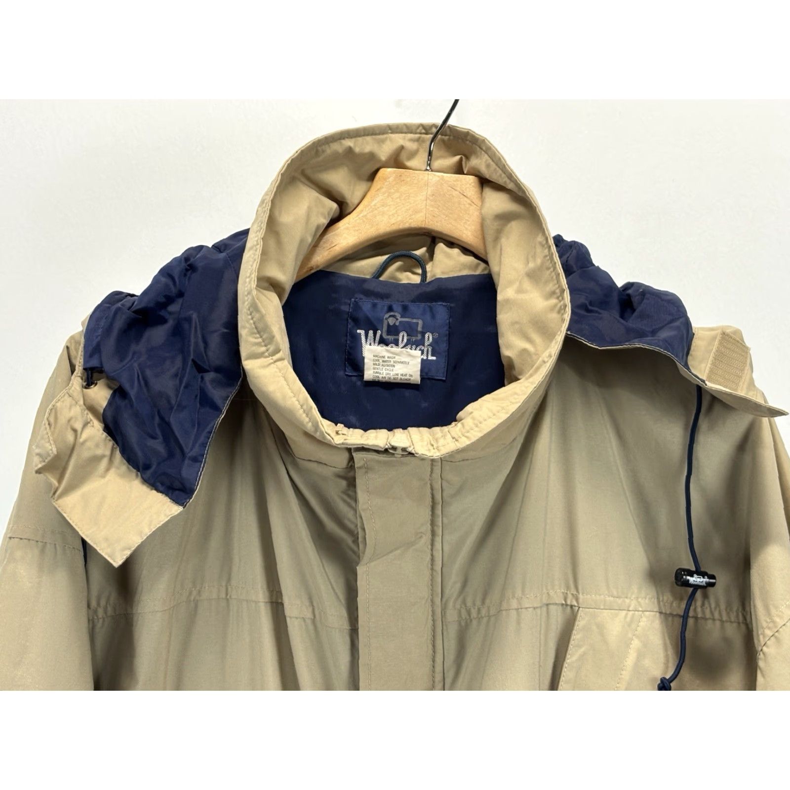 Vintage VINTAGE Woolrich Par ka Jacket Mens L Brown Pockets Detachable Hood Utility Field 90s Parka Mens Jacket Size US L / EU 52-54 / 3 - 2 Thumbnail
