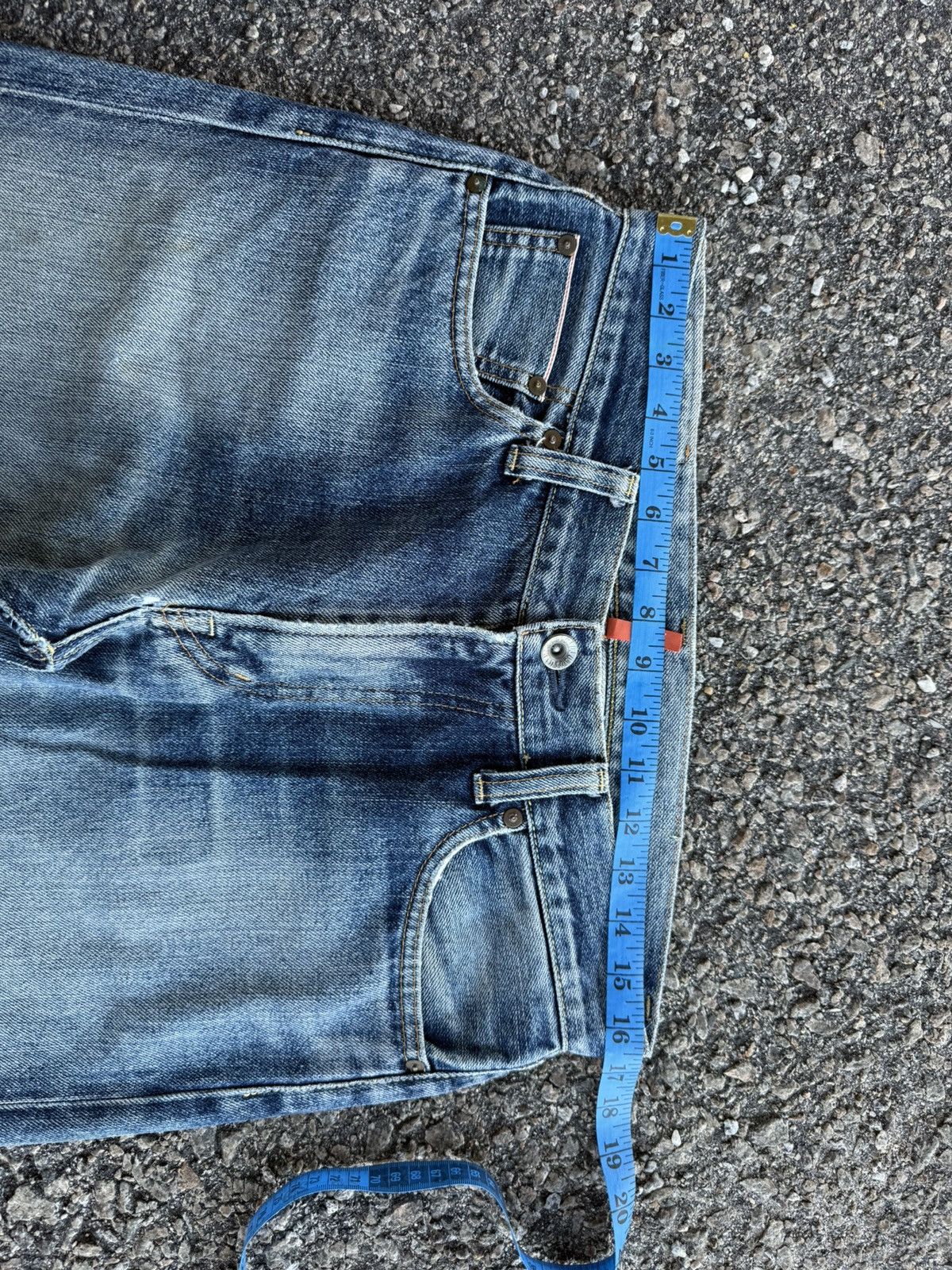 Japanese Brand VINTAGE S002 JAPANESE MUD WASHED JEAN DENIM PANTS Size US 33 - 6 Thumbnail