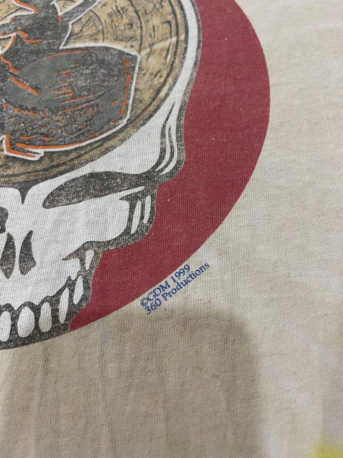 Grateful Dead Vintage 1999 Grateful Dead "Happiness Is Drumming" Tie-Dye Size US L / EU 52-54 / 3 - 5 Thumbnail