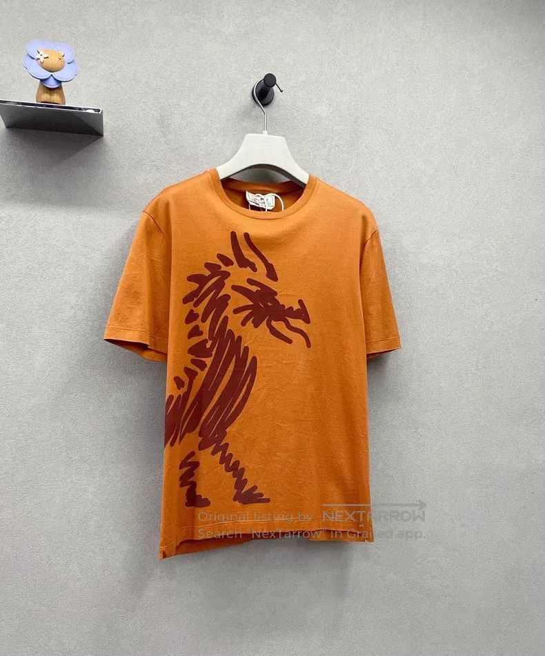 Hermes Hermes Short Sleeve, Brown Size XS / US 0-2 / IT 36-38 - 3 Thumbnail