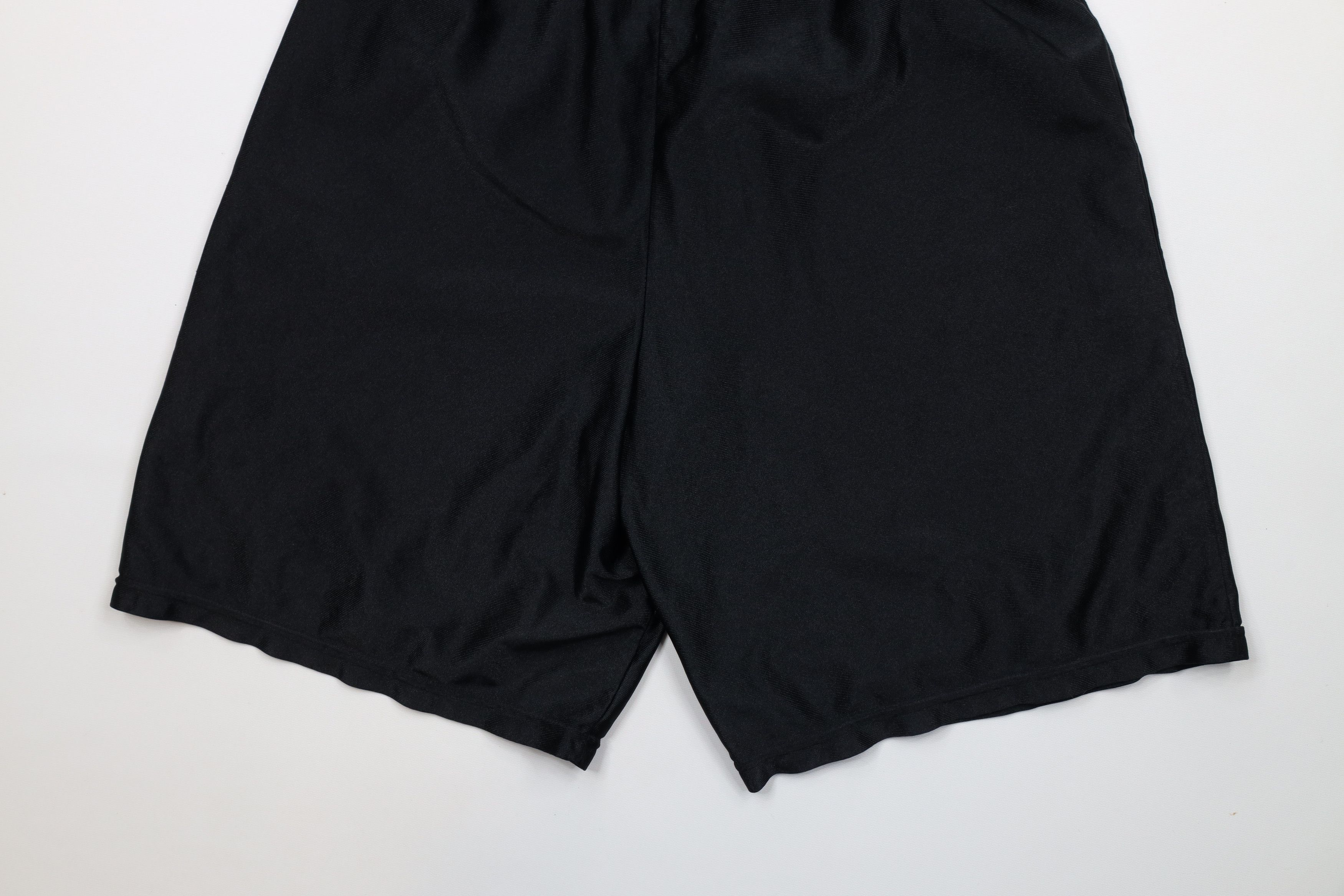 Nike × Vintage Vintage 90s Nike Mini Swoosh Above Knee Shorts Black USA Size US 32 / EU 48 - 12 Thumbnail