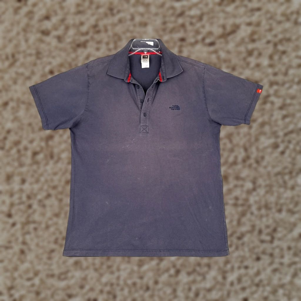 The North Face The North Face Polo Shirt Mens Large Gray Cotton Logo Casual Short Sleeve Size US L / EU 52-54 / 3 - 1 Thumbnail