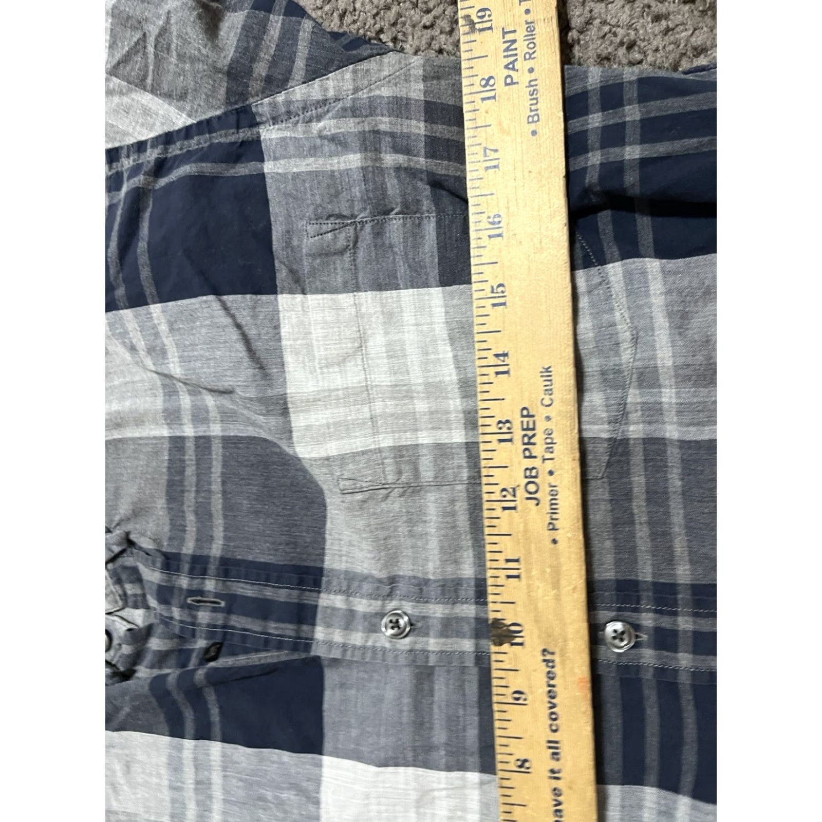J.Crew VINTAGE J.CREW Button-Down Shirt Mens M Blue Plaid 2-Ply Cotton Long Sleeve with Pockets No. 2 Ply Cotton Shirt Mens Medium Blue Plaid 90s Size US M / EU 48-50 / 2 - 4 Thumbnail
