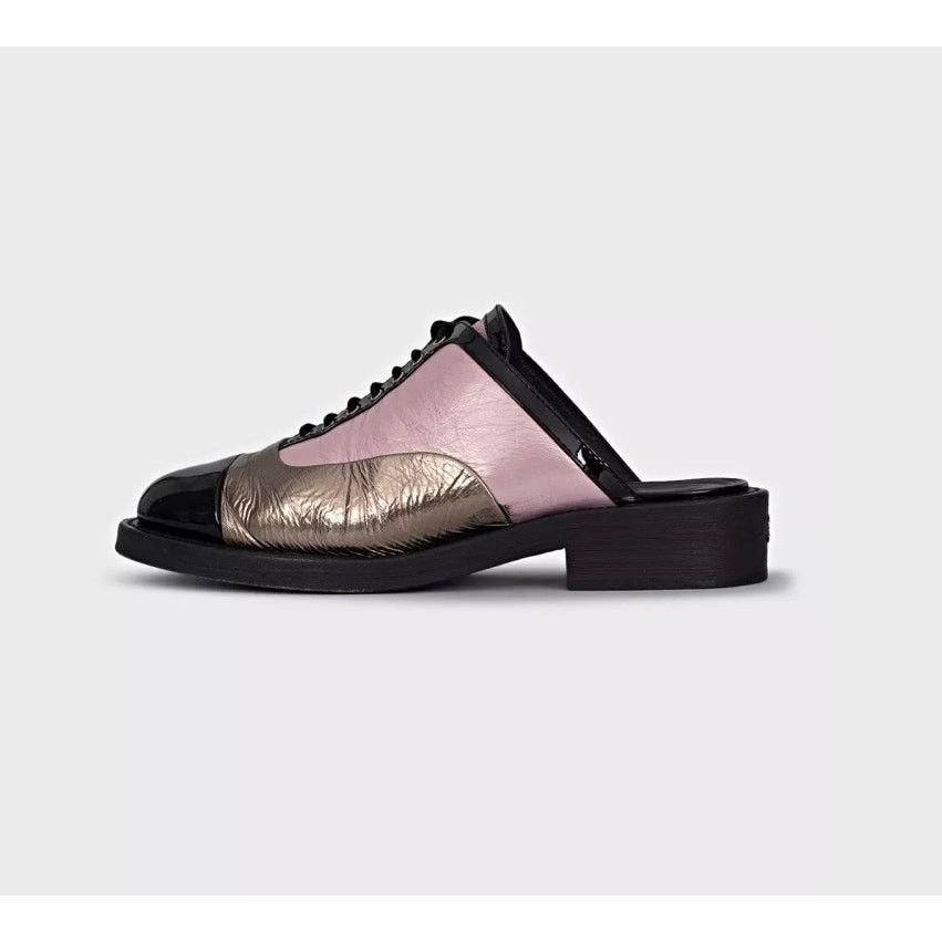 Chanel Chanel Tricolor Lace-Up Clogs Sz.38.5 Size US 7.5 / IT 37.5 - 1 Thumbnail