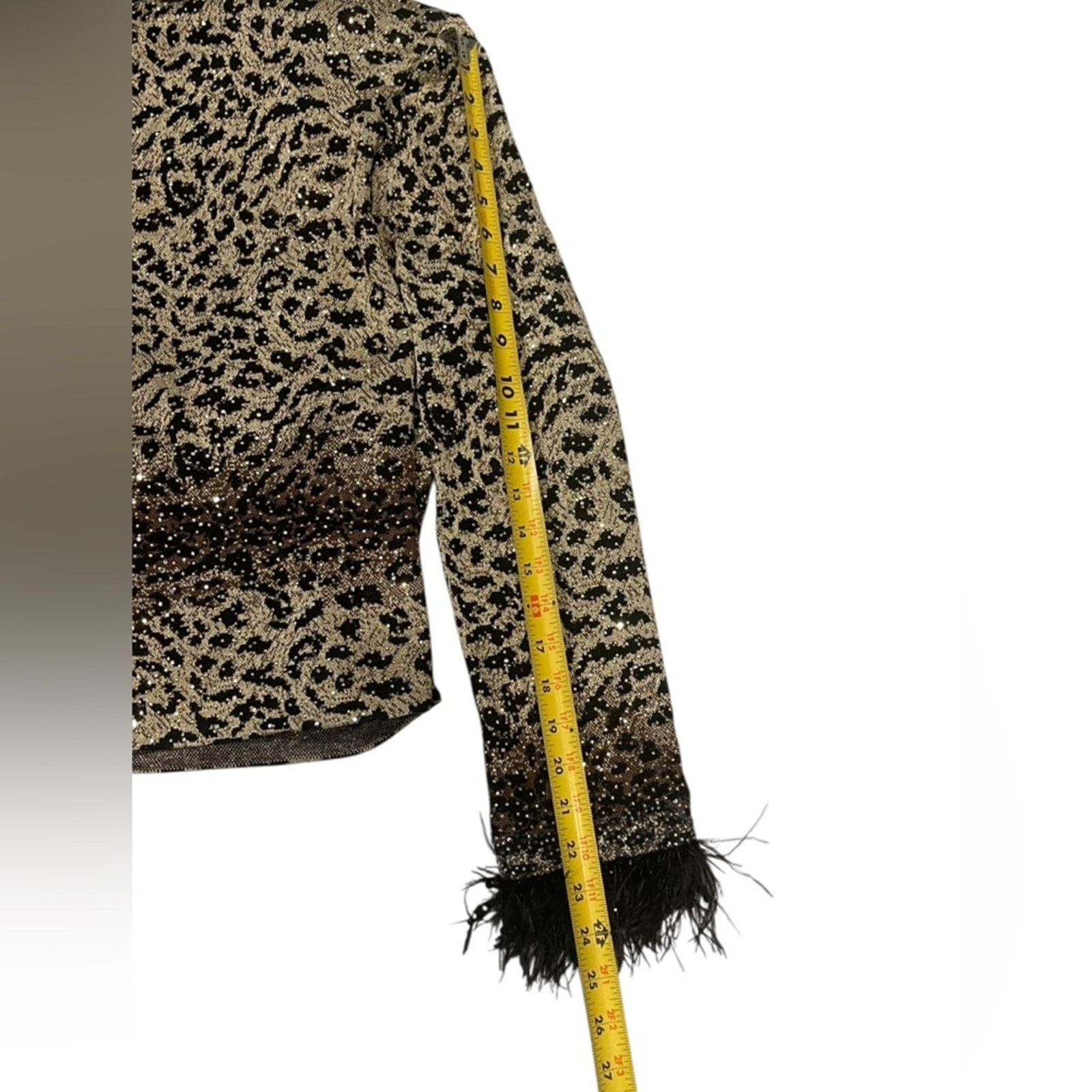 St. John St. John Studded Chic Leopard Print Sweater Sz:12 Size XL / US 12-14 / IT 48-50 - 12 Thumbnail
