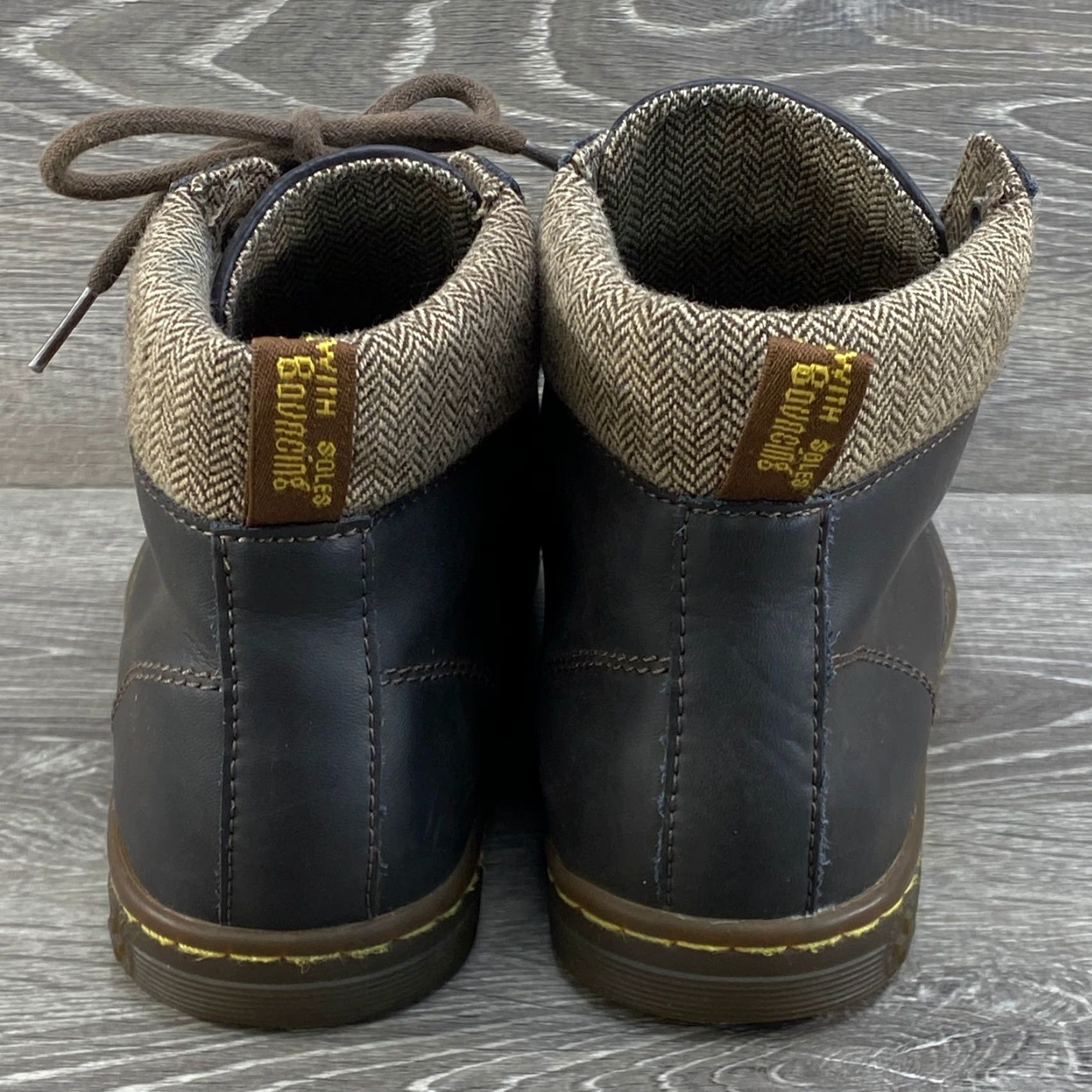 Dr. Martens Dr Doc Martens Maelly Brown Leather Ankle Combat Boots Womens 8 Lace Up Air Wair Size US 6 / IT 36 - 7 Thumbnail