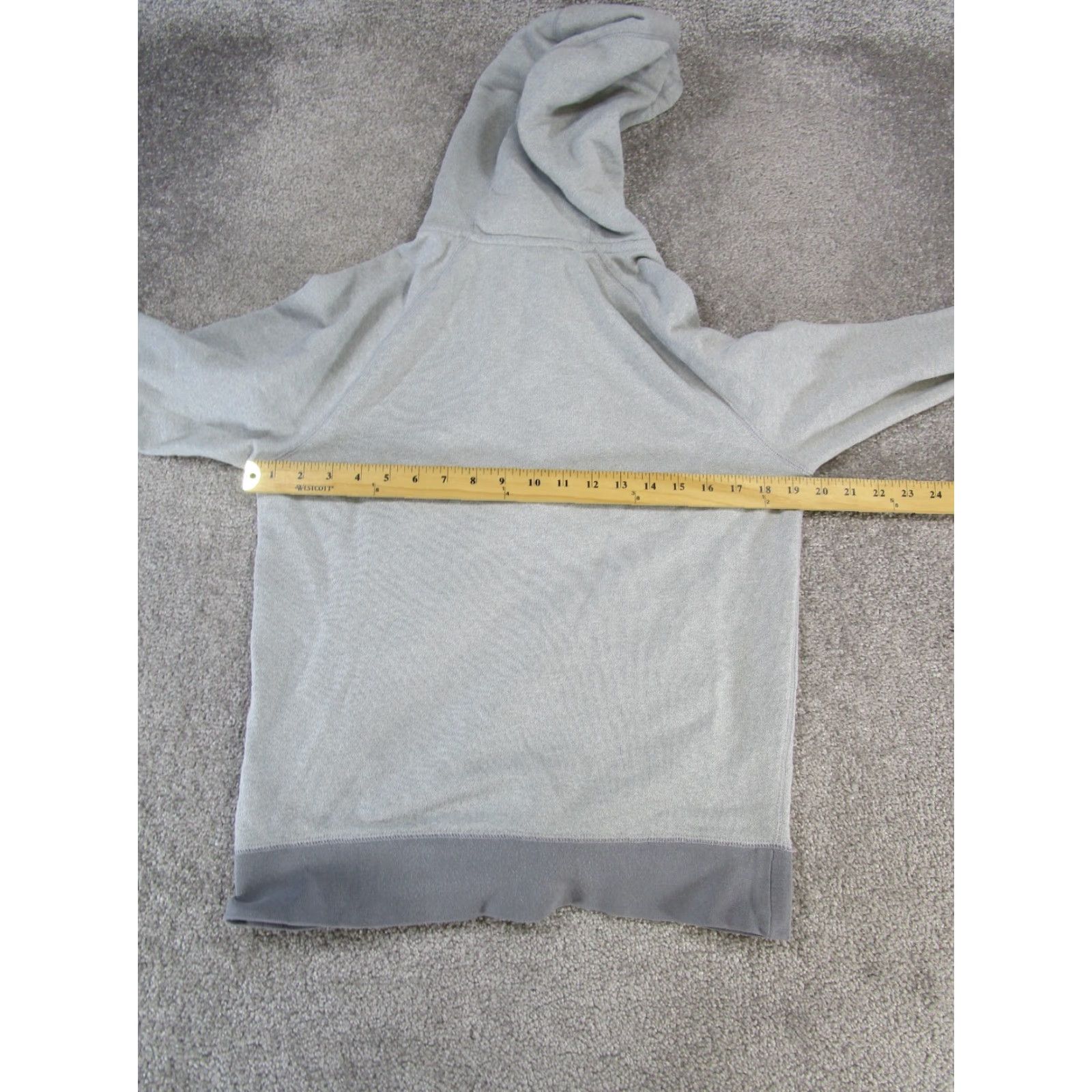 Nike Nike Hoodie Adult Small Gray Cotton Fleece Zip Mock Neck Full Zip Mens Size US S / EU 44-46 / 1 - 5 Thumbnail