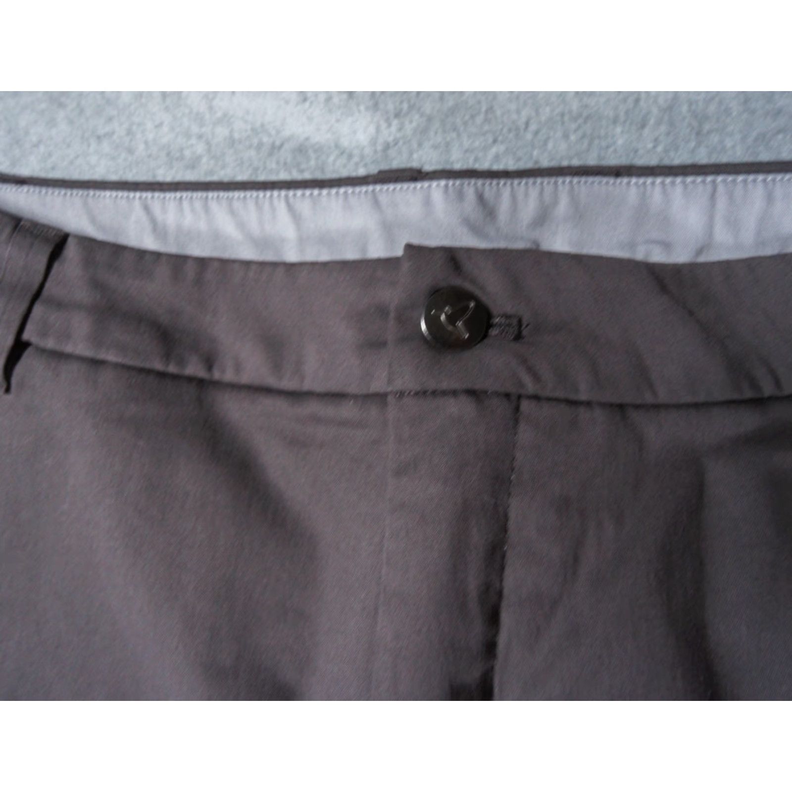 Vintage Birddogs Pants Mens 36x29 Gray Chino Flat Front Stretch 5-Pocket Regular Belt Loops Business Casual Workwear Adult Size US 36 / EU 52 - 3 Thumbnail