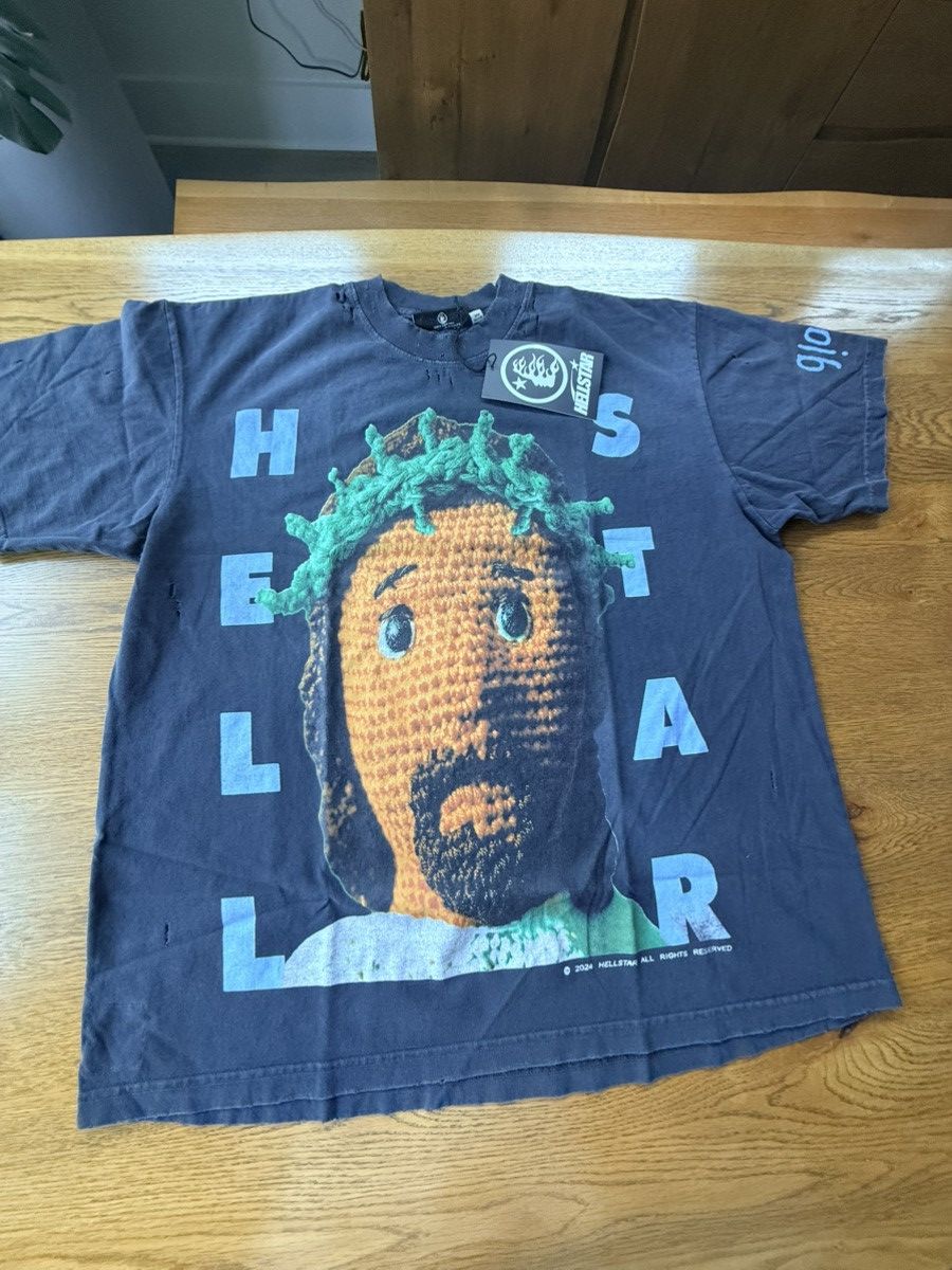 HELLSTAR Hellstar Crochet Jesus T-shirt size XL Size US XL / EU 56 / 4 - 1 Thumbnail