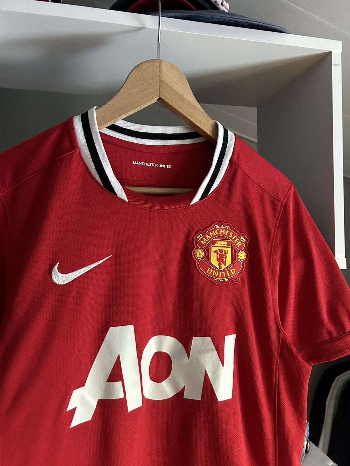 Nike Manchester United 2011 2012 home shirt jersey soccer kit tee Size US S / EU 44-46 / 1 - 5 Thumbnail