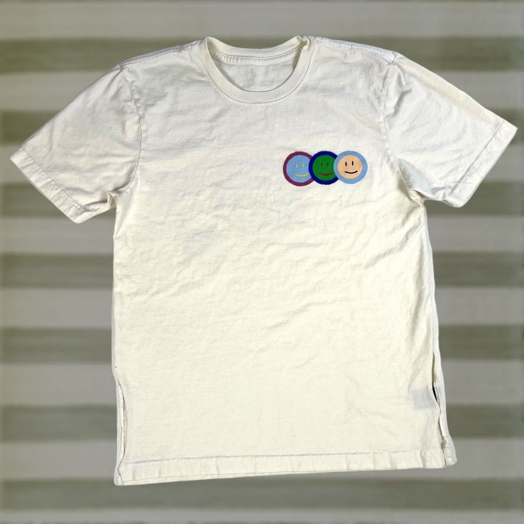 Vintage Valas Los Angeles United Smiley Tee Unisex T-Shirt Medium Ivory Size M / US 6-8 / IT 42-44 - 1 Thumbnail