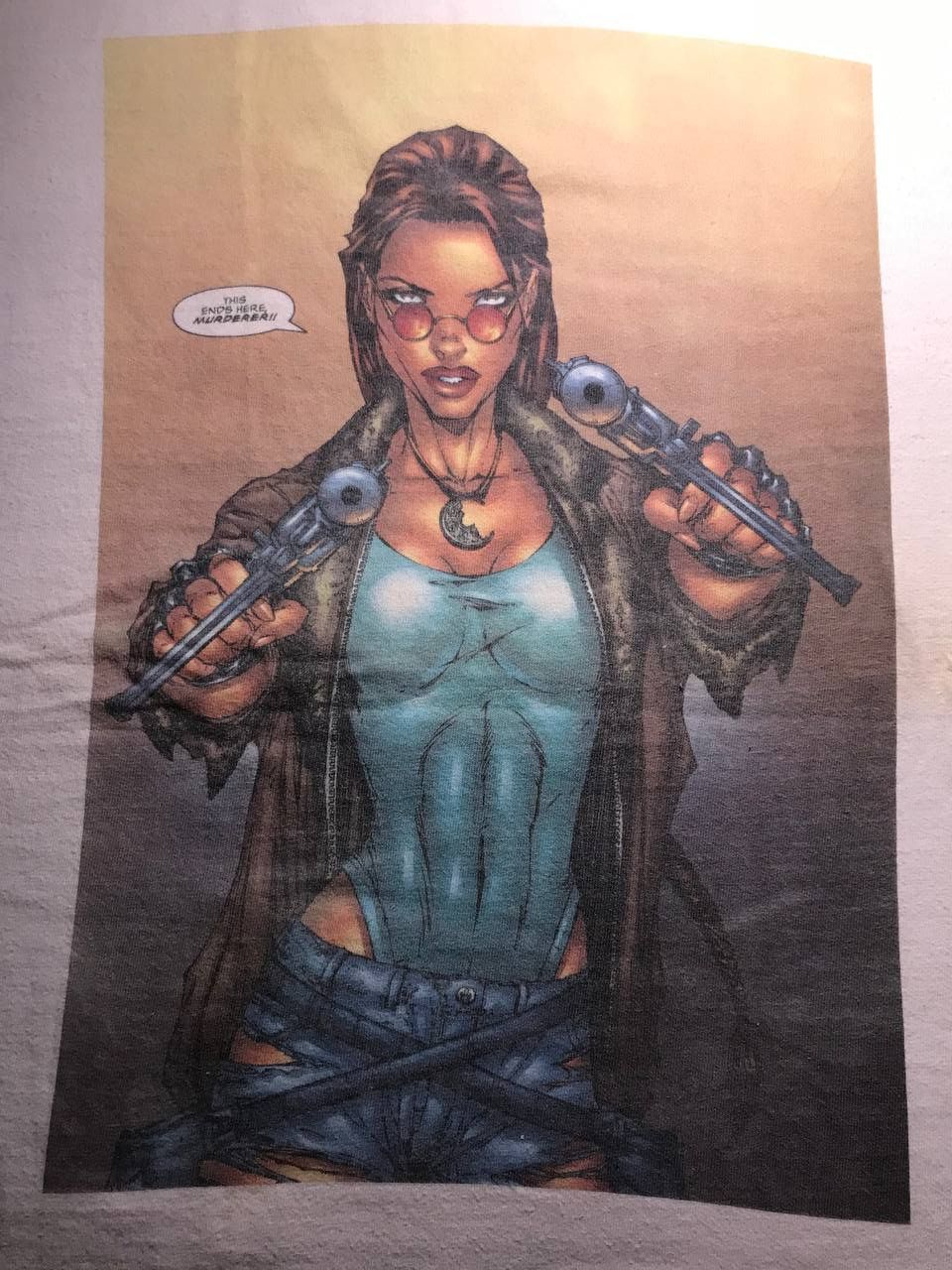Vintage VINTAGE 97s TOMB RAIDER WITCHBLADE Shirts LARA CROFT COMICS Size US M / EU 48-50 / 2 - 4 Thumbnail