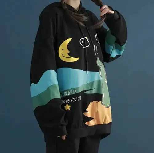 Cartoon Network × Japanese Brand Unisex Cartoon Full Print Sweater Hoodies Jumper Sweatshirt Size US L / EU 52-54 / 3 - 2 Thumbnail