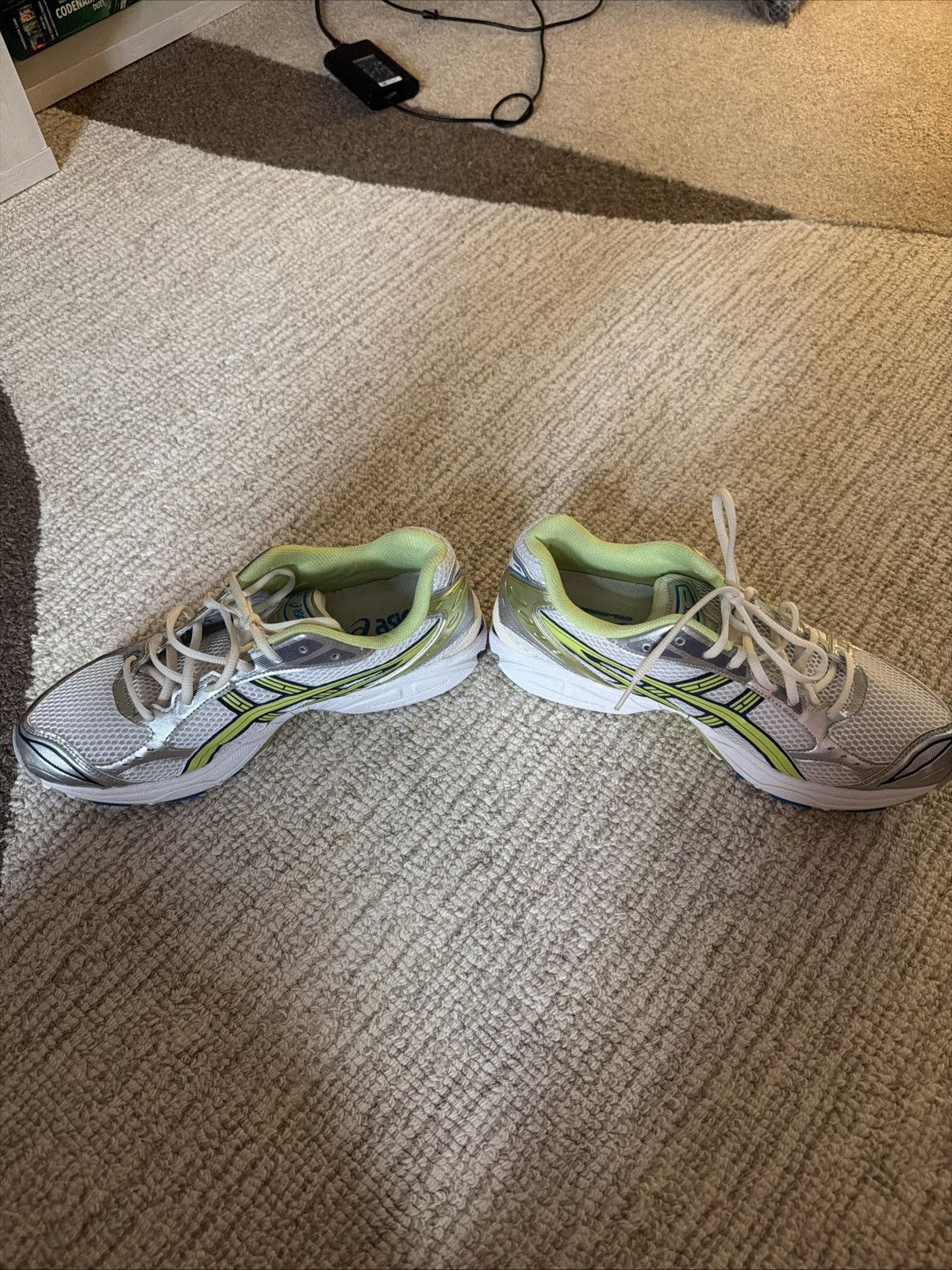 Asics Asics Gel Kayano 14 Size 10.5 White/Lime Green Silver Sprite Size US 10.5 / EU 43-44 - 6 Thumbnail