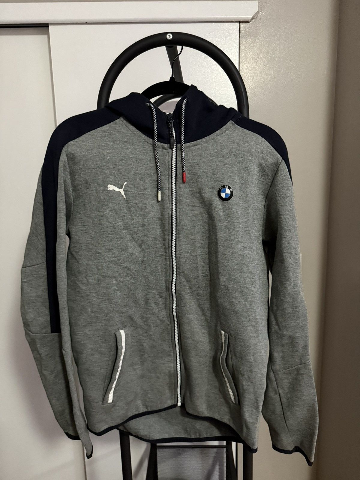 BMW × Puma Grey PUMA x BMW Zip Up Hoodie Size US M / EU 48-50 / 2 - 1 Thumbnail