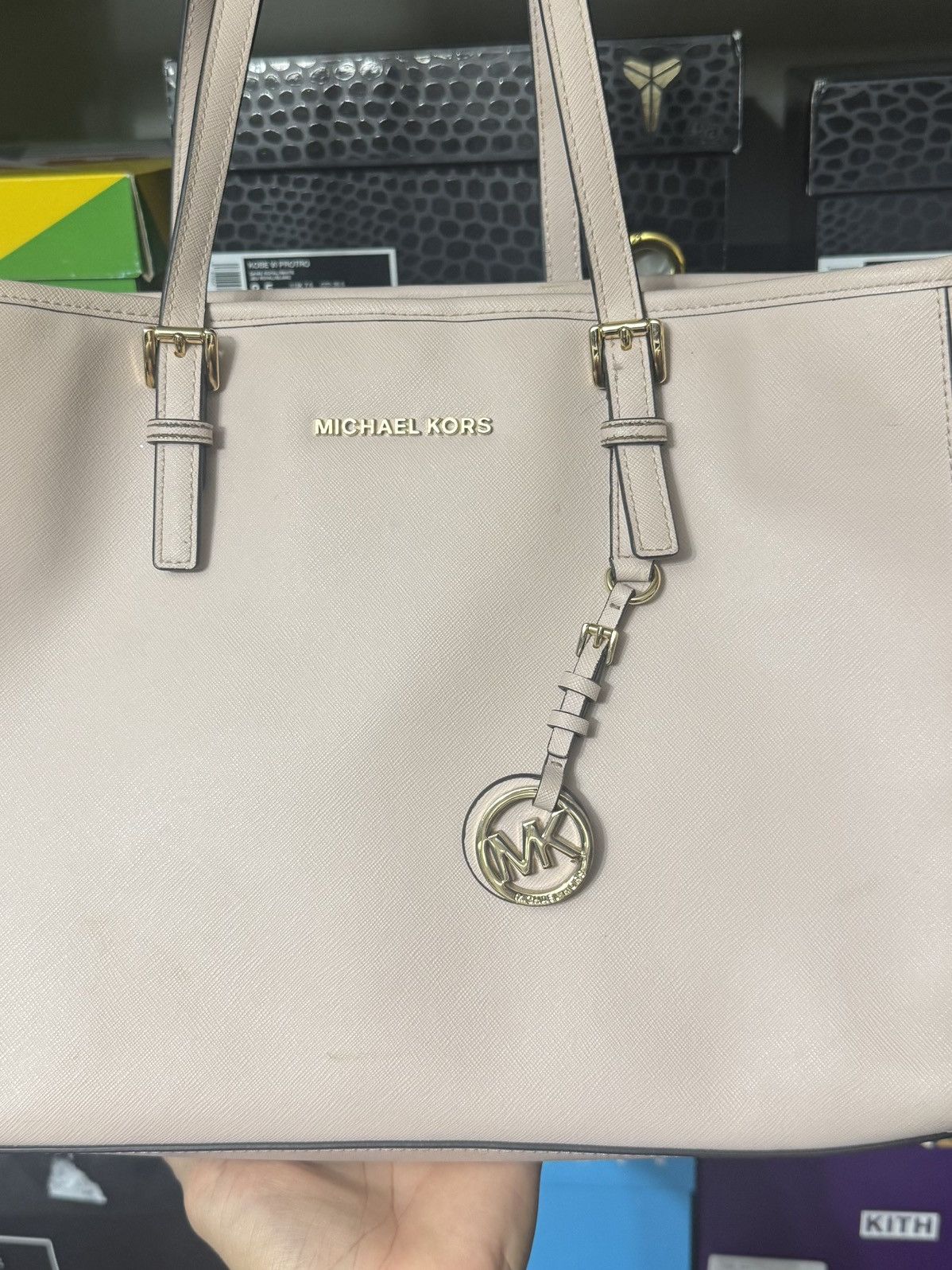Michael Kors Michael Kors Medium Pink Blush Pebbled leather Shoulder Bag Size ONE SIZE - 2 Thumbnail