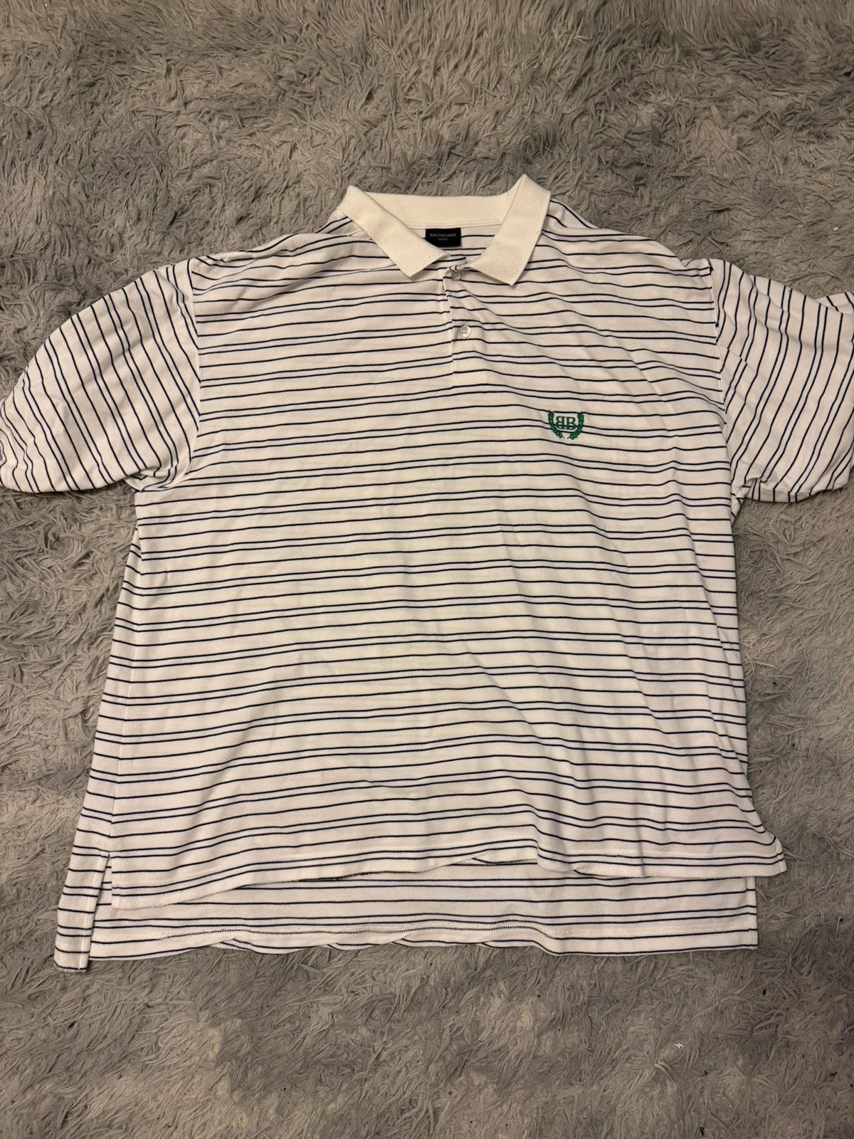 Balenciaga LAUREL STRIPED POLO Size US L / EU 52-54 / 3 - 1 Thumbnail