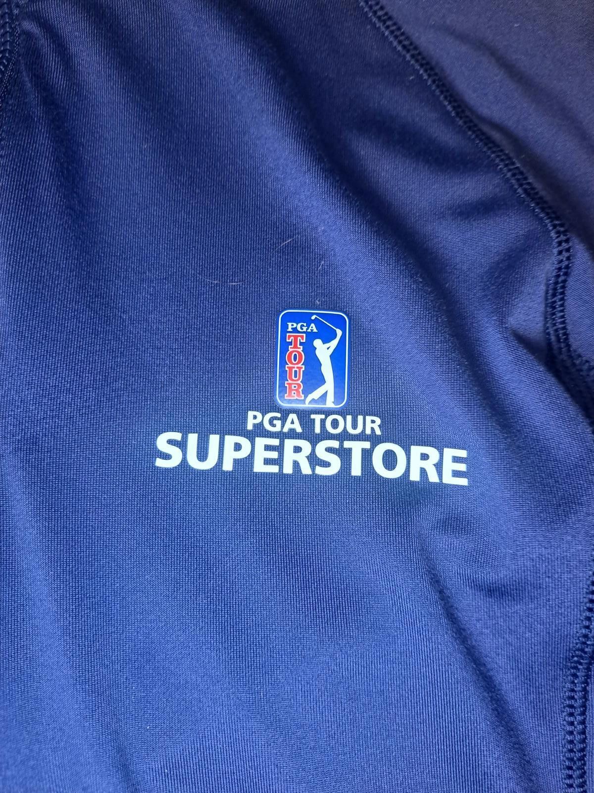 Puma PGA Tour Puma Quarter Zip Pullover Sweater Womens Large Blue Size ONE SIZE - 2 Thumbnail