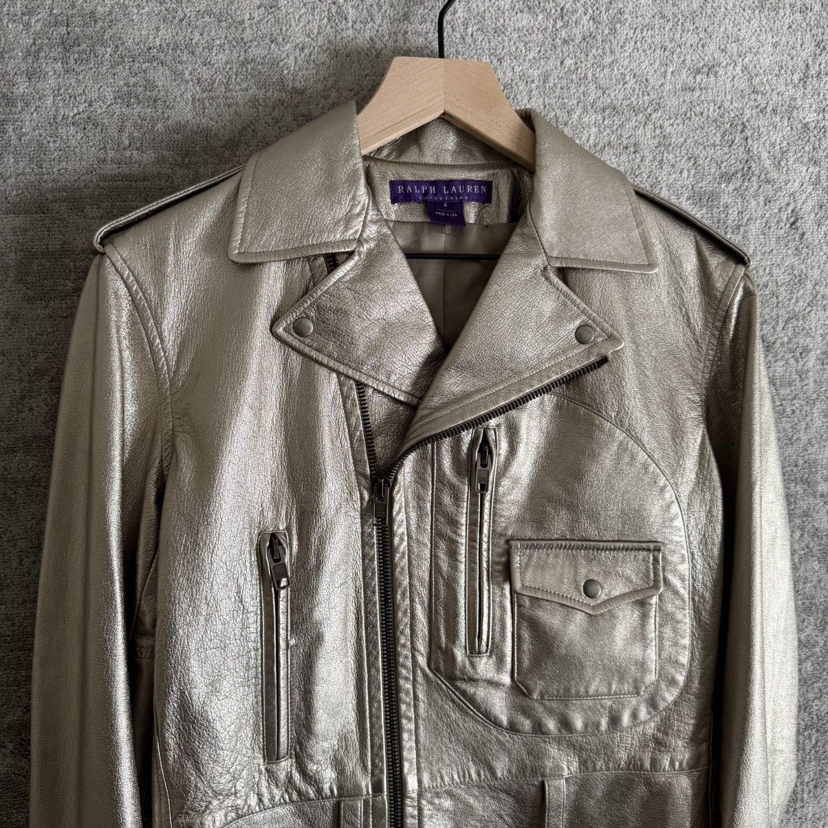 Ralph Lauren Purple Label Ralph Lauren Purple Label Goatskin Leather Biker Jacket Size US S / EU 44-46 / 1 - 2 Thumbnail