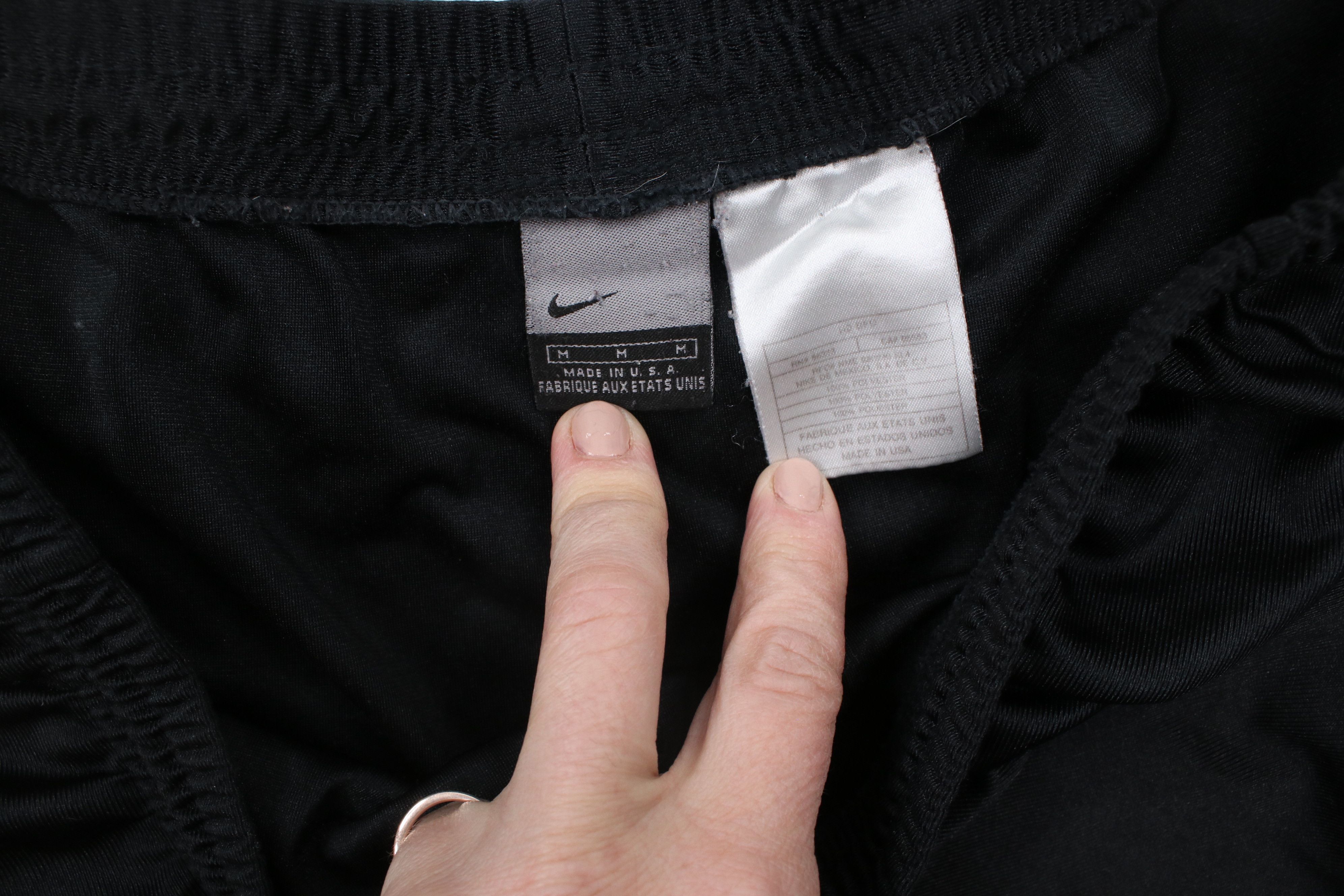 Nike × Vintage Vintage Nike Scott Mini Swoosh Shorts Black Polyester USA Size US 32 / EU 48 - 6 Thumbnail