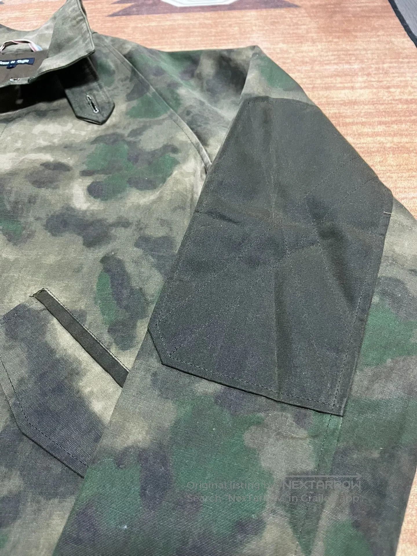 Other Fleurs De Bagne Waxed Camouflage Trench Coat. Size US L / EU 52-54 / 3 - 2 Thumbnail