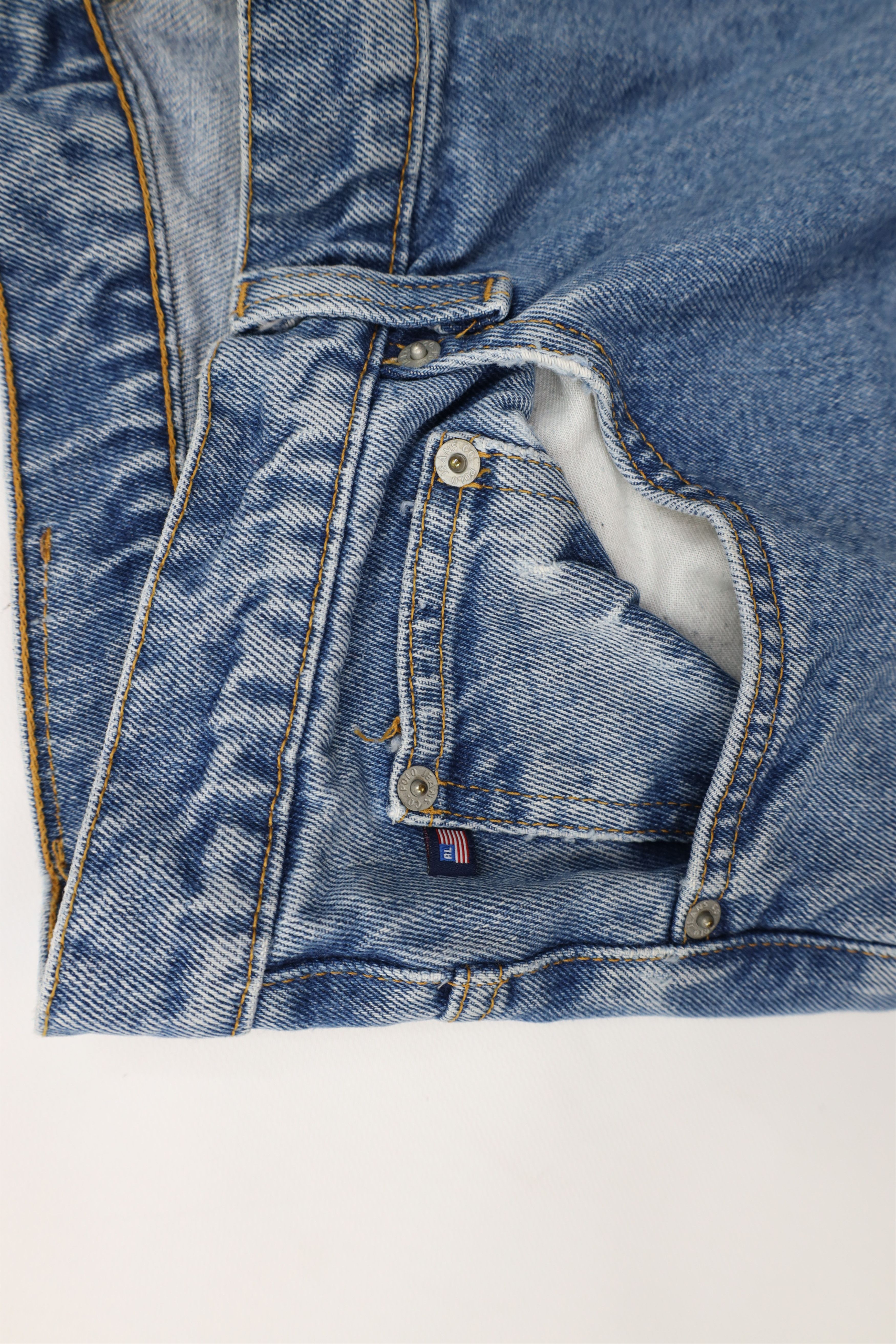 Ralph Lauren × Vintage Vintage 90s Ralph Lauren Baggy Loose Wide Leg Denim Jeans Size US 38 / EU 54 - 8 Thumbnail