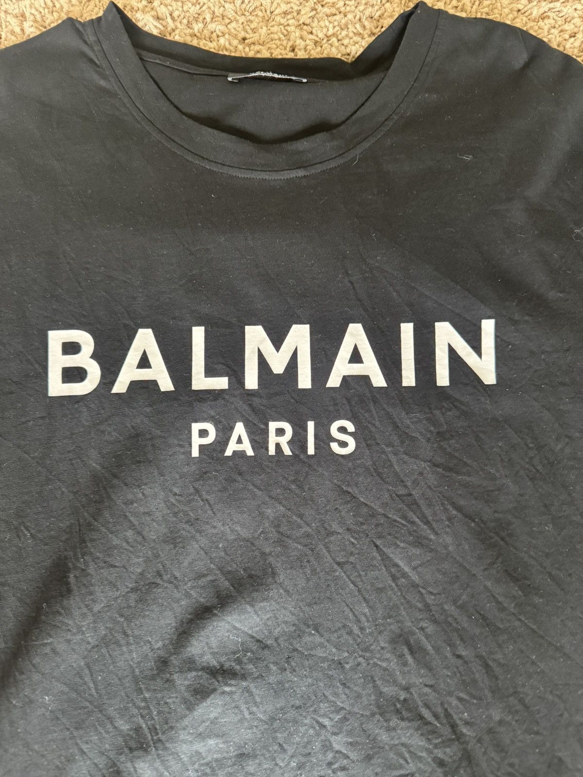 Balmain Balmain Paris Black tee Size US XL / EU 56 / 4 - 2 Thumbnail