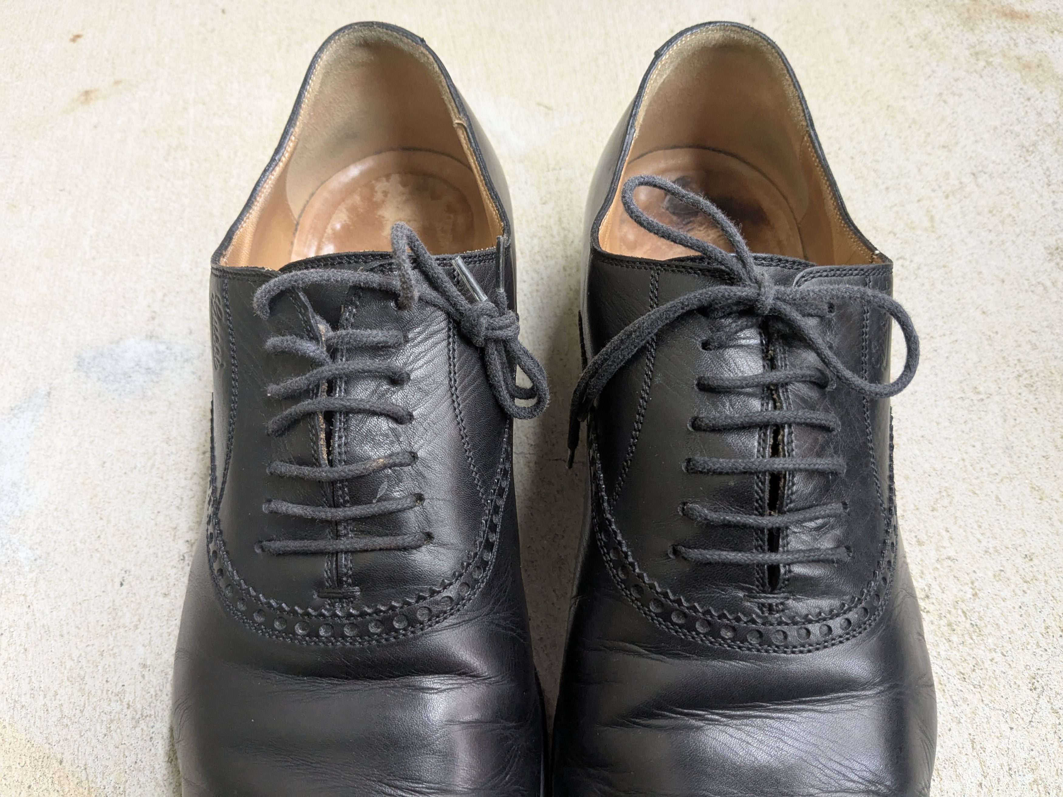 Gucci Gucci Oxfords Brogues Black 10 Lace Up Italy Size US 10 / EU 43 - 3 Thumbnail