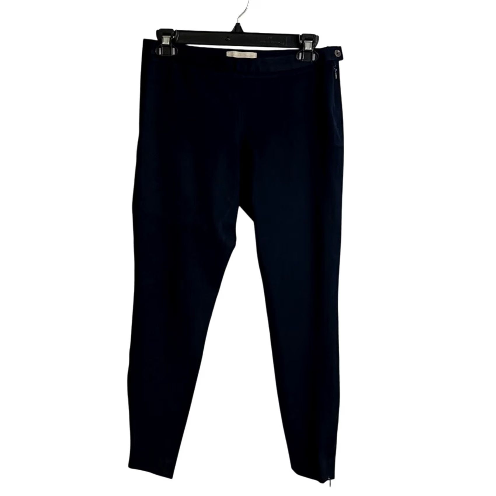 Banana Republic VINTAGE Banana Republic Sloan Slim Fit Crop Dress Pants Black Navy Size 2 Mid Rise Men? No. Wait. Size 26" / US 2 / IT 38 - 2 Thumbnail