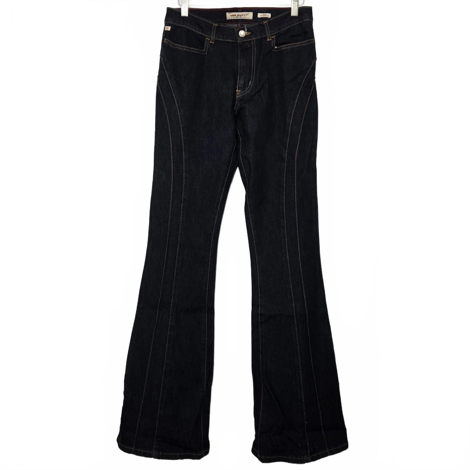Miss Sixty Vintage Miss Sixty Jeans Harriett Flared Dark Wash Denim New Size 28" / US 6 / IT 42 - 1 Thumbnail