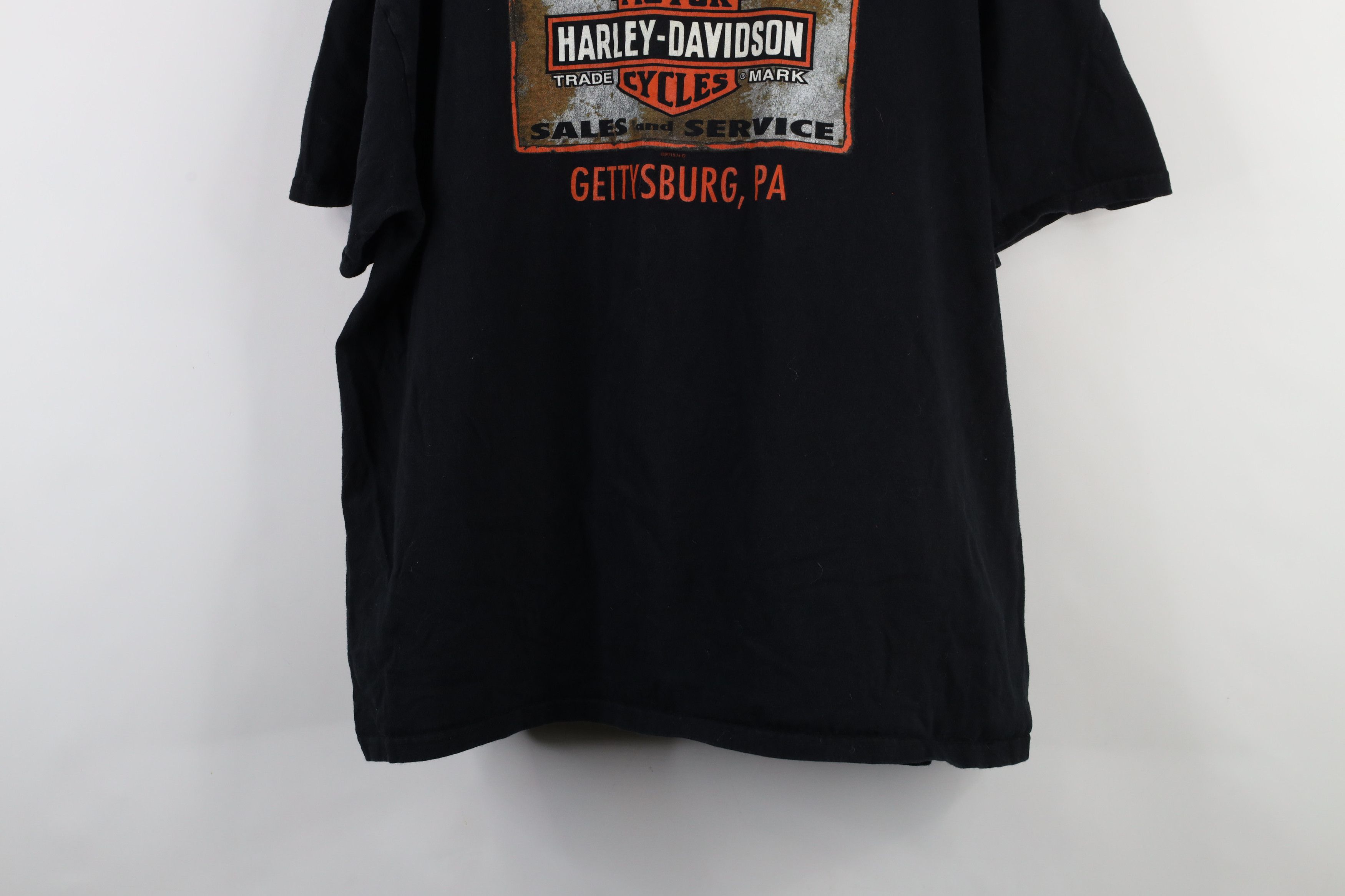Harley Davidson × Vintage Vintage Y2K Harley Davidson Flames Wolf Short Sleeve T-Shirt Size US XXL / EU 58 / 5 - 13 Thumbnail