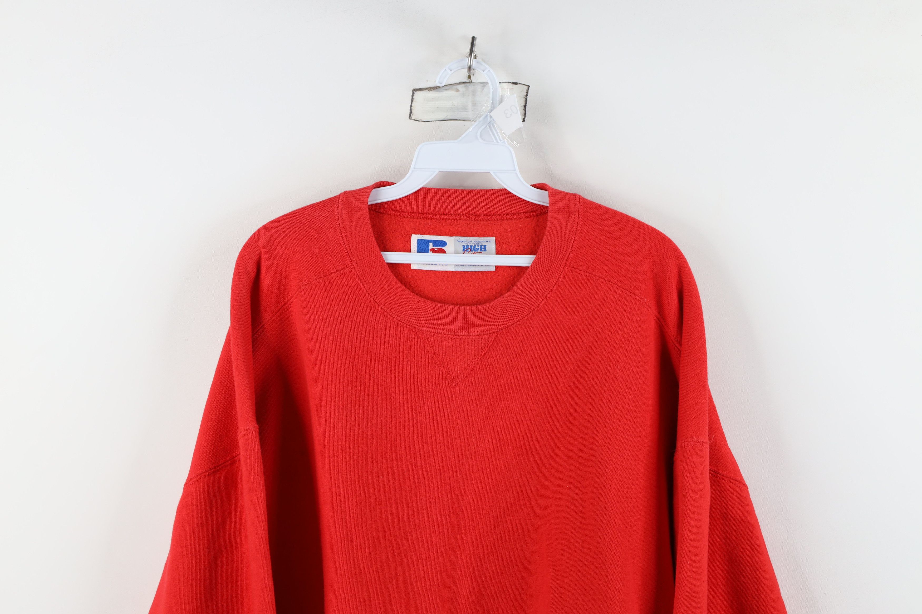 Russell Athletic Vintage 90s Russell Athletic Crewneck Sweatshirt USA Red Size US XXL / EU 58 / 5 - 2 Thumbnail