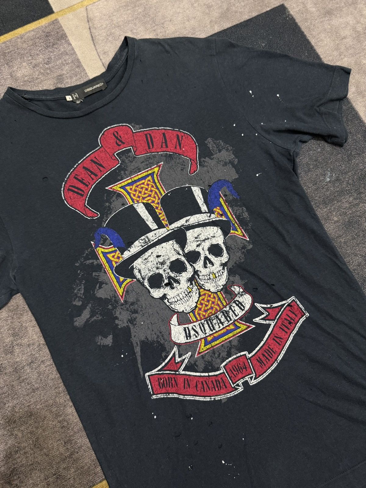 Dsquared2 DESQUARED2 SKULL ART IFSIX STYLE TSHIRT Size US M / EU 48-50 / 2 - 2 Thumbnail