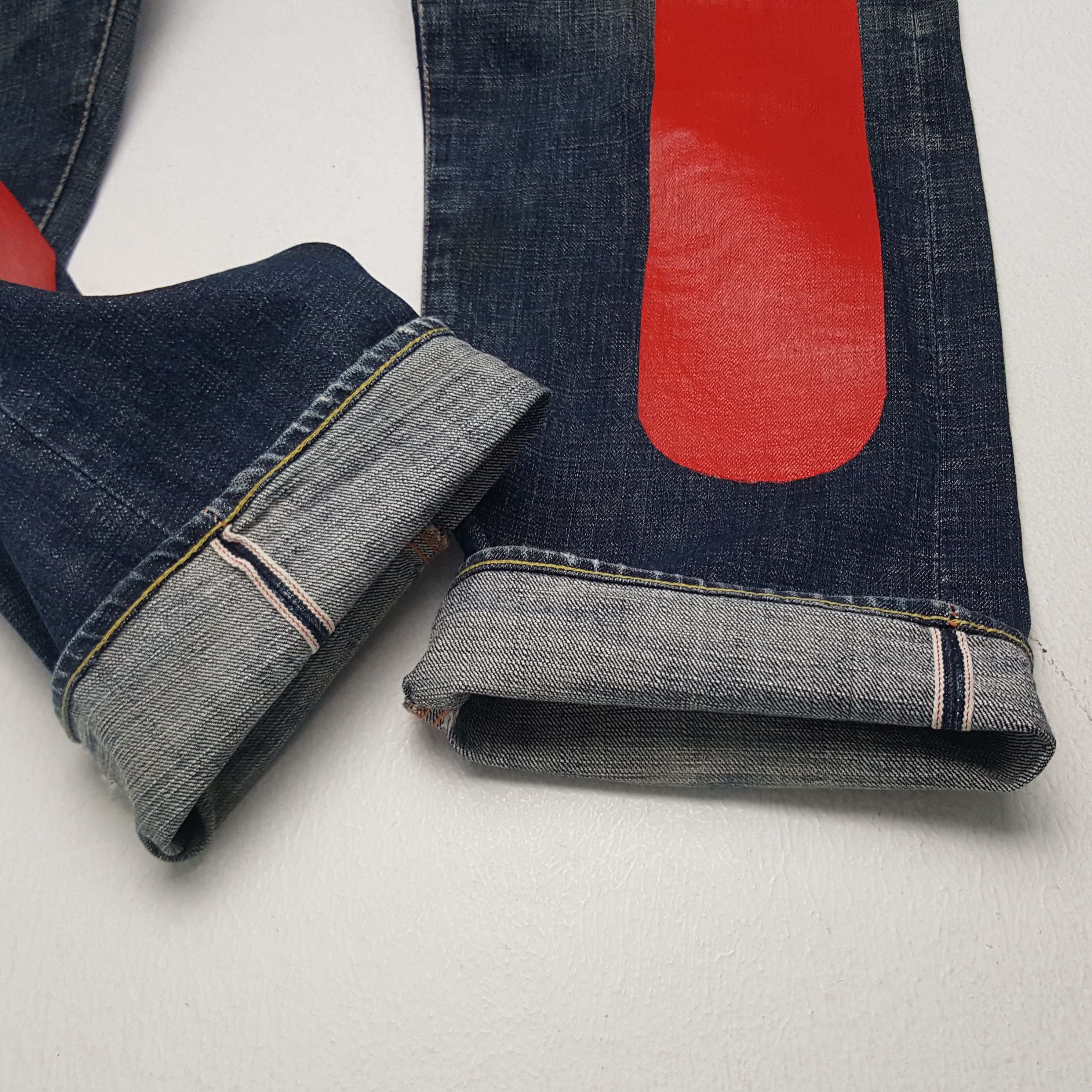 Evisu × Japanese Brand × Vintage Vintage Evisu Japanese Brand Daicock Custom Denim Jeans Size US 30 / EU 46 - 14 Thumbnail