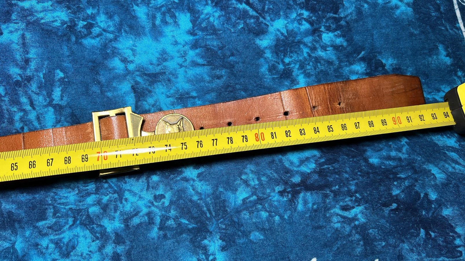 Vintage Avant Garde Swiss Scout Brown Vintage Leather belts Y2K Size 26 - 12 Thumbnail