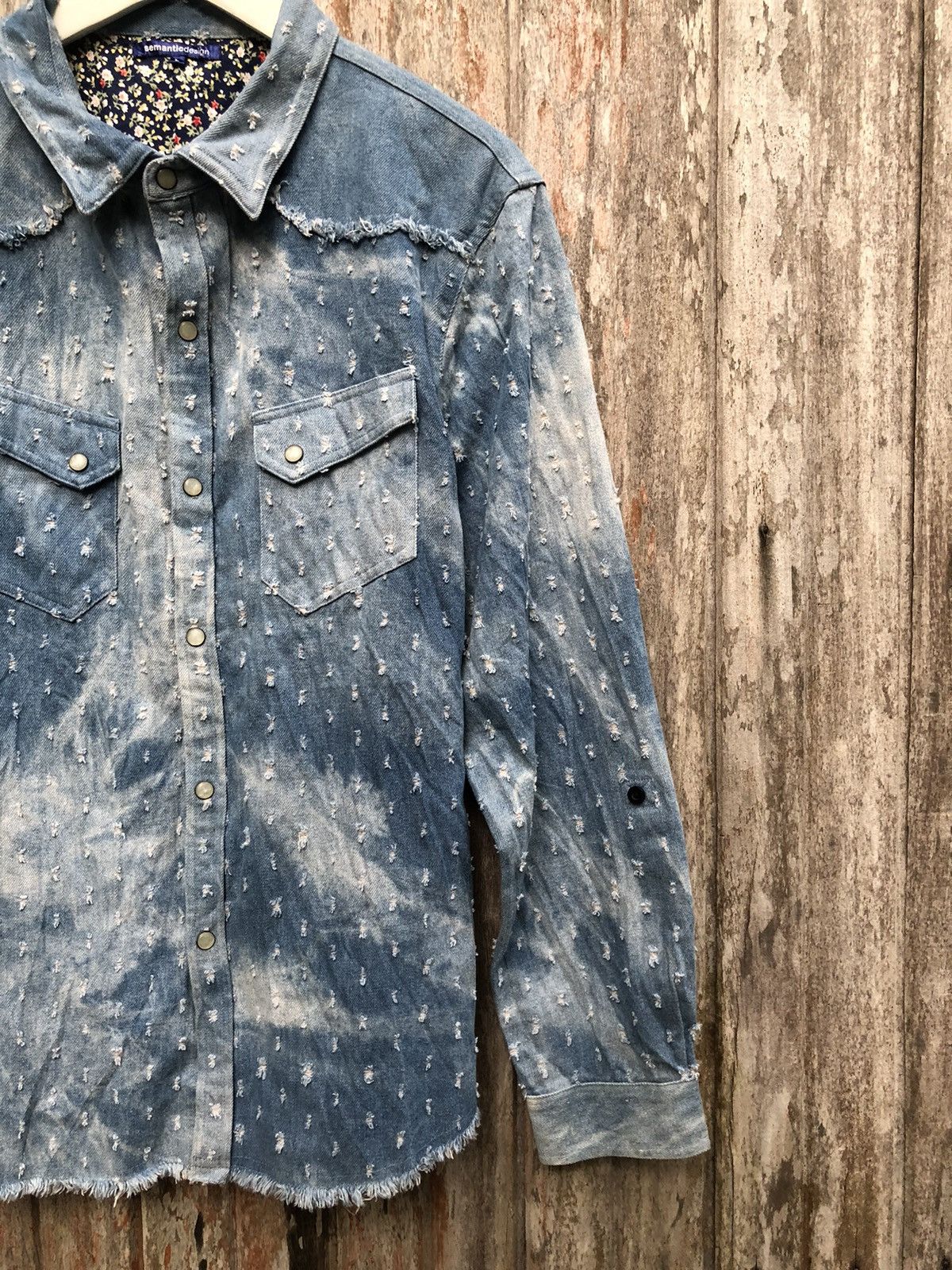 14th Addiction × semanticdesign Semantic design denim acid wash shirt Size L / US 10 / IT 46 - 6 Thumbnail