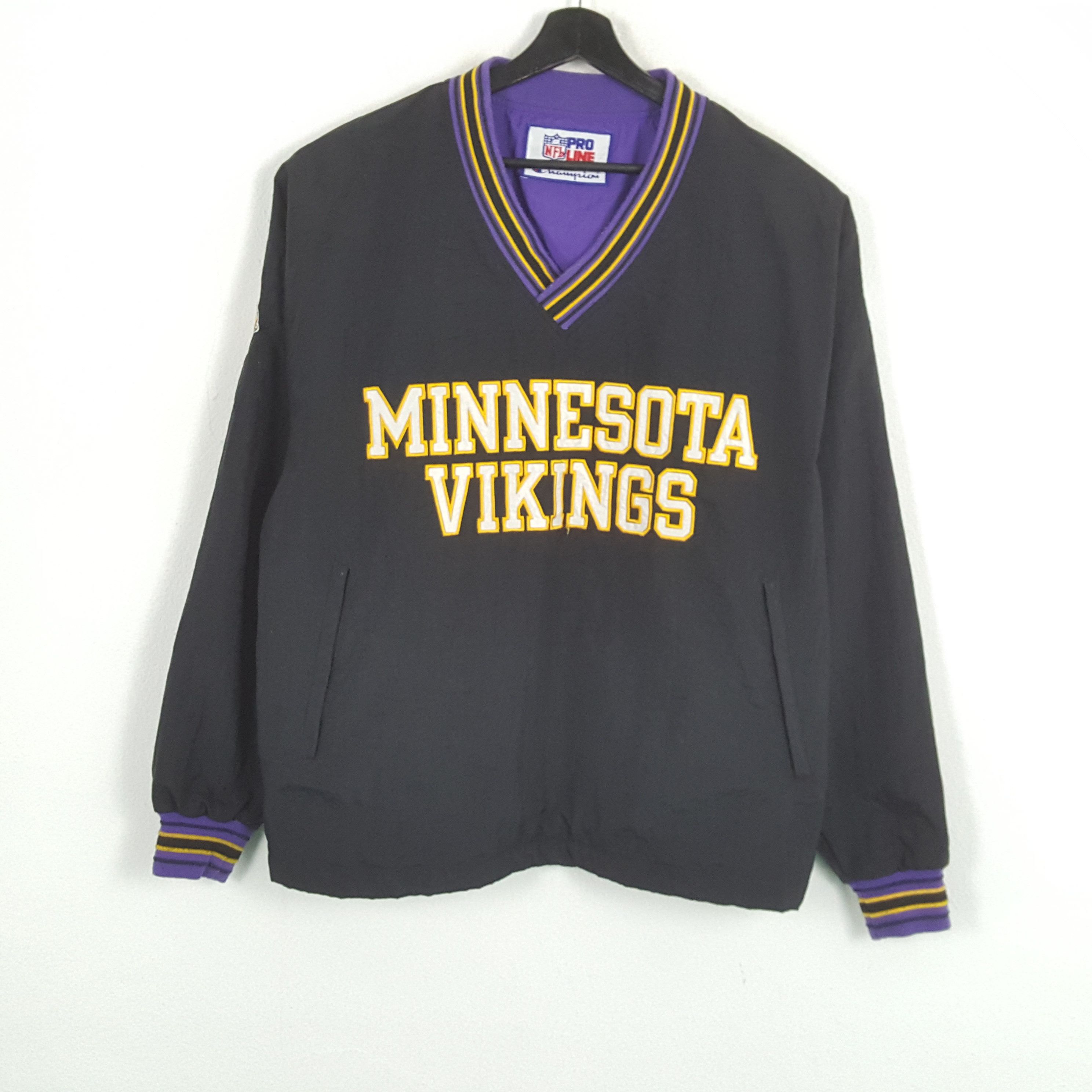 Champion × NFL × Vintage MINNESOTA VIKINGS NFL Team Sports Sweatshirt Size US XL / EU 56 / 4 - 1 Thumbnail