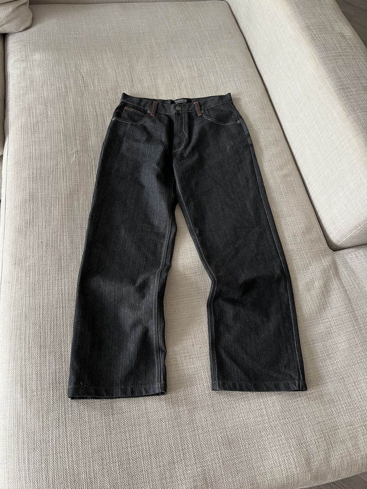 Vintage Vintage 💥 Raw Blue Ganja Pants Jeans Size US 34 / EU 50 - 10 Thumbnail
