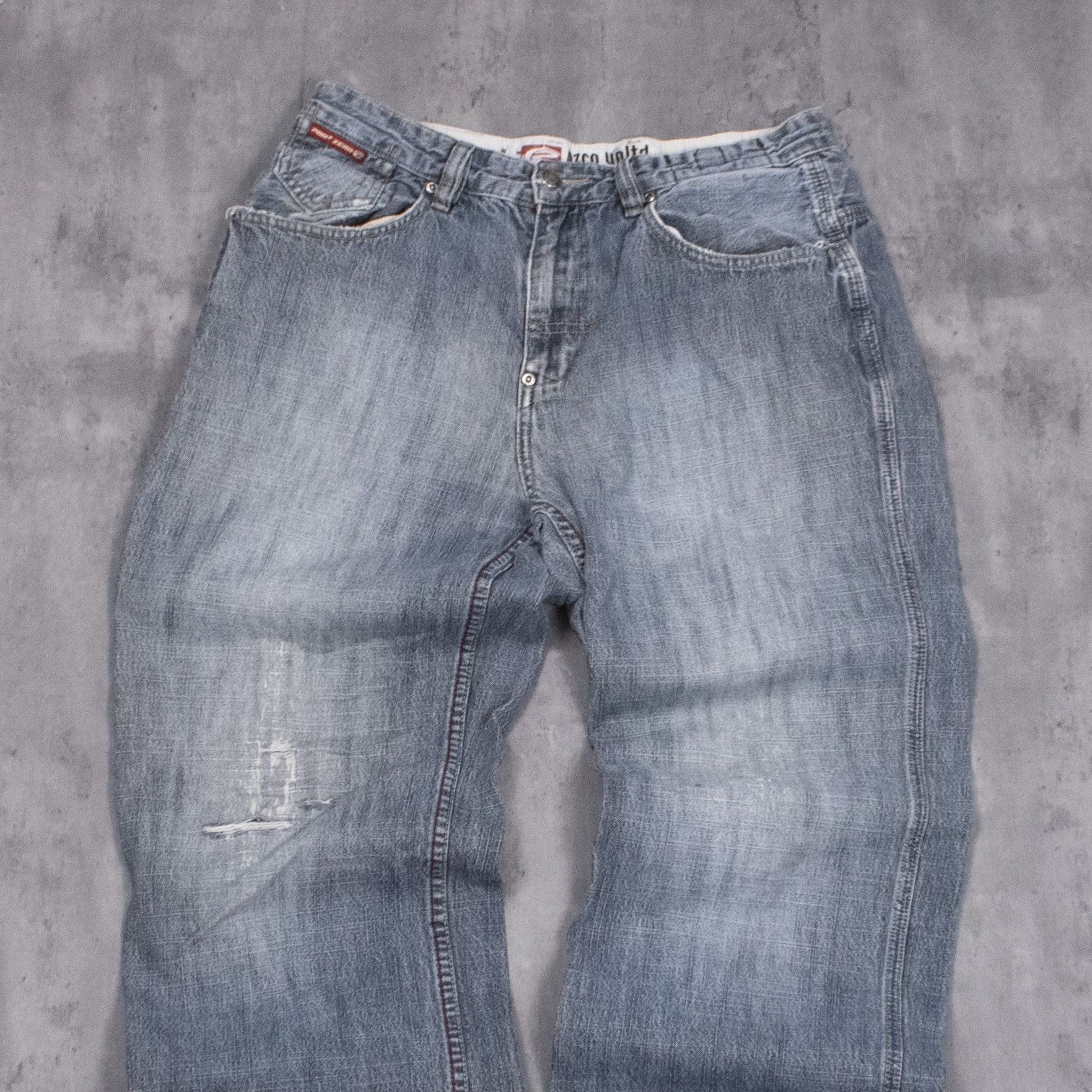 Point Zero VTG Y2K Point Zero Grey Baggy Denim Jeans Size US 30 / EU 46 - 4 Thumbnail
