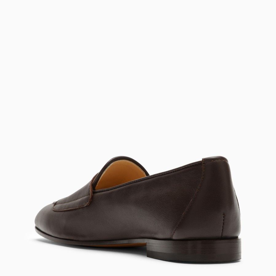 Doucal's o1d2blof0824 Leather Double Buckle Loafer in Brown Size US 6.5 / IT 36.5 - 4 Thumbnail