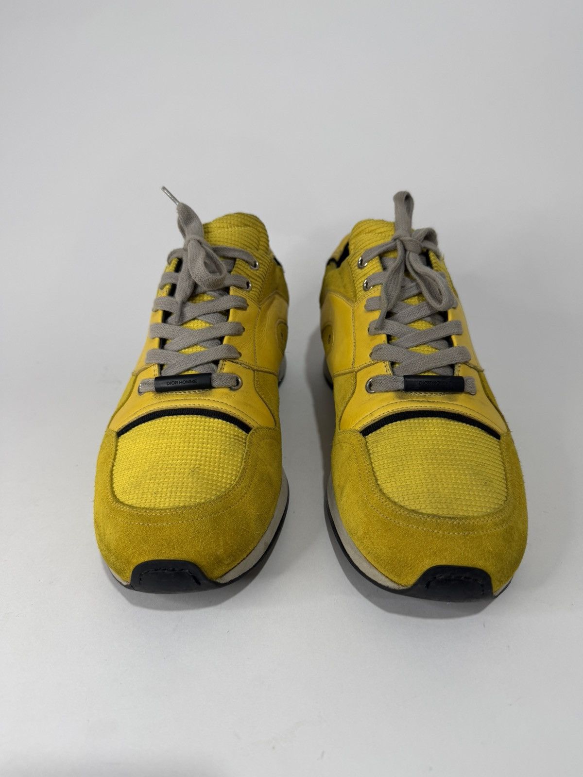 Dior Dior Homme Yellow Suede And Leather Platform Sneakers Size US 10 / EU 43 - 2 Thumbnail