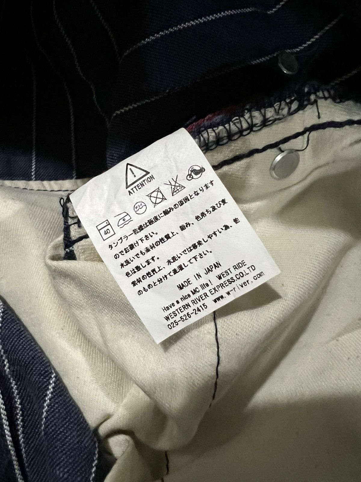 Samurai Jeans RARE Union Made Indigo Wabash Motorcyclist Biker Jean Denim Size US 36 / EU 52 - 11 Thumbnail