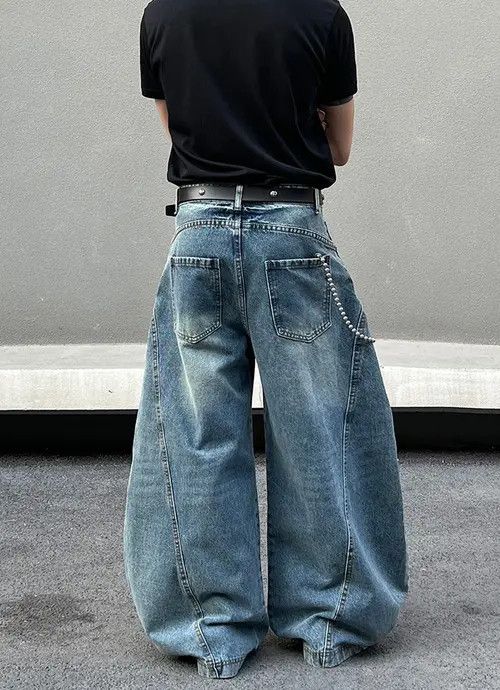 VIBE Baggy Wide Leg Jeans Size US 30 / EU 46 - 5 Thumbnail